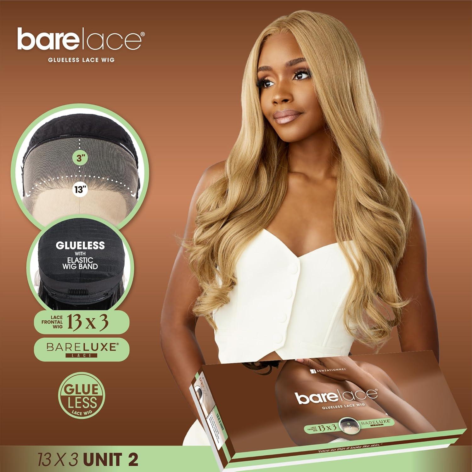 imageSensationnel Bare Lace 13X3 Lacewig Unit 2 Lacefrontal Glueless Synthetic 180 Degree Preplucked Hairline 1 JETBLACKLIGHTASHBROWN
