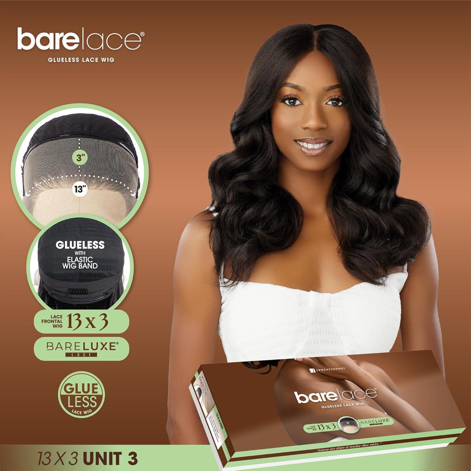 imageSensationnel Bare Lace 13X3 Lacewig Unit 3 Lacefrontal Glueless Synthetic 180 Degree Preplucked Hairline 1 JETBLACKBALAYAGECOPPER