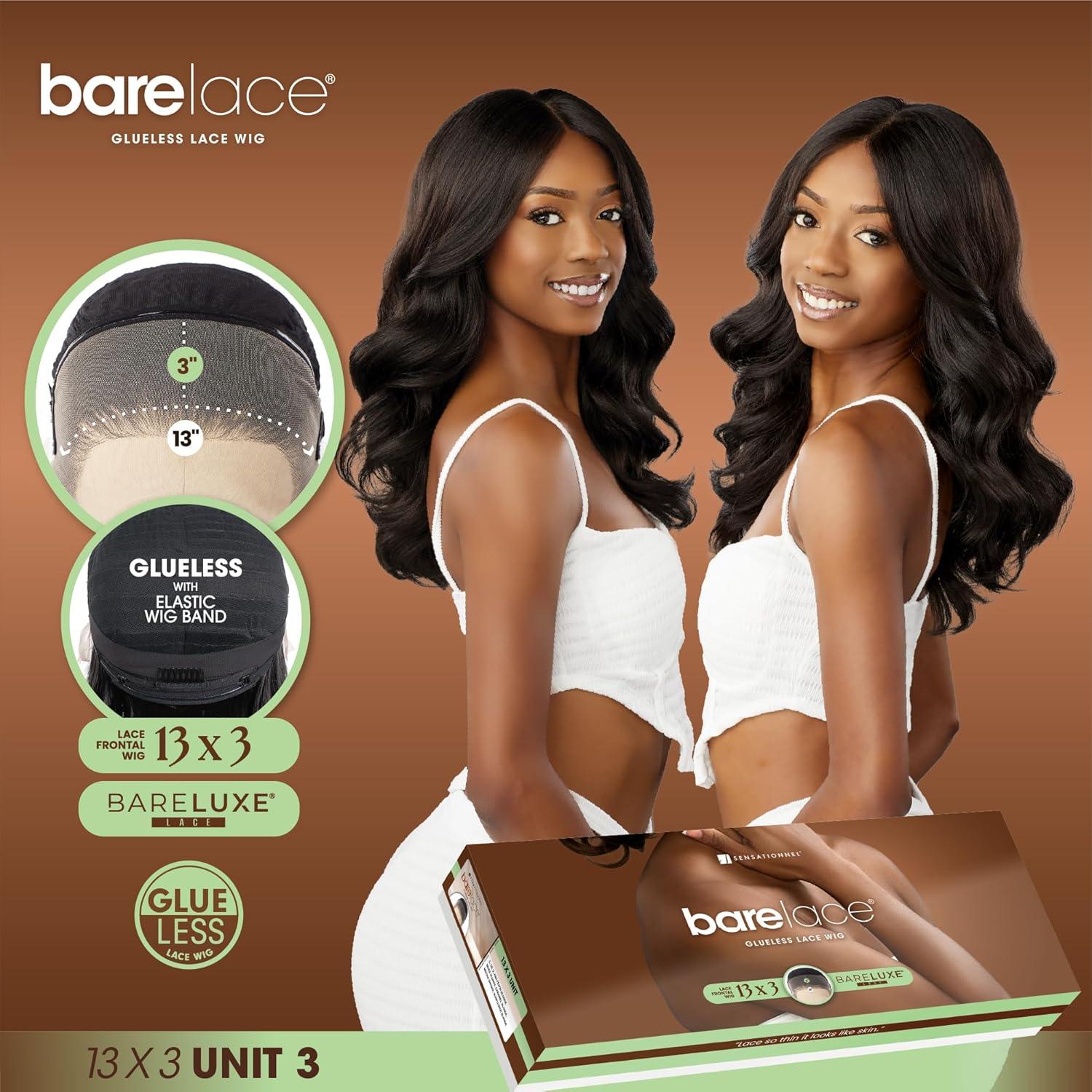 imageSensationnel Bare Lace 13X3 Lacewig Unit 3 Lacefrontal Glueless Synthetic 180 Degree Preplucked Hairline 1 JETBLACKBALAYAGEMOCHA