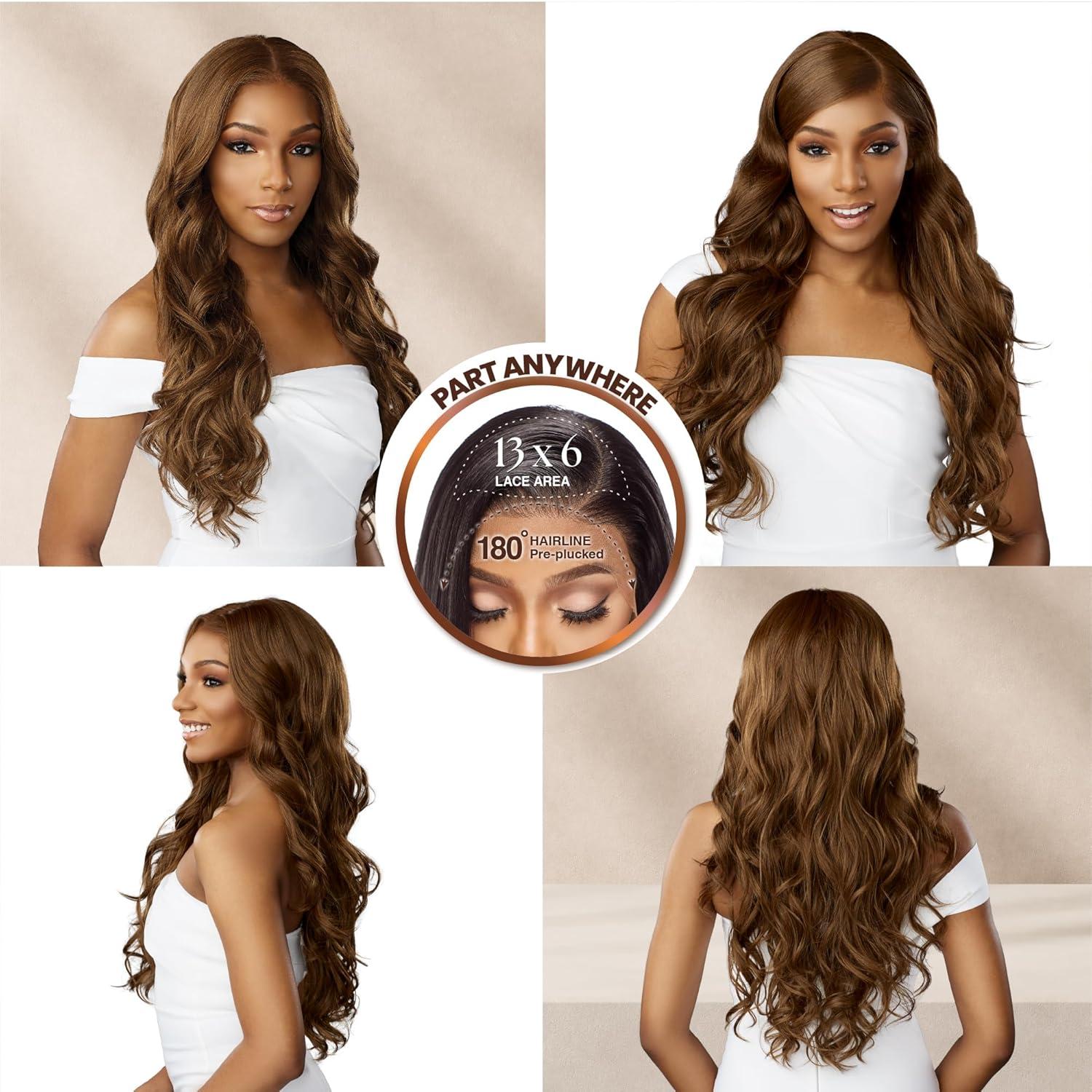 imageSensationnel Bare Lace 13X6 Wigs Unit 10 Lacefrontal Glueless Synthetic 180 Degree Preplucked Hairline 1 JETBLACKMOCHABROWN