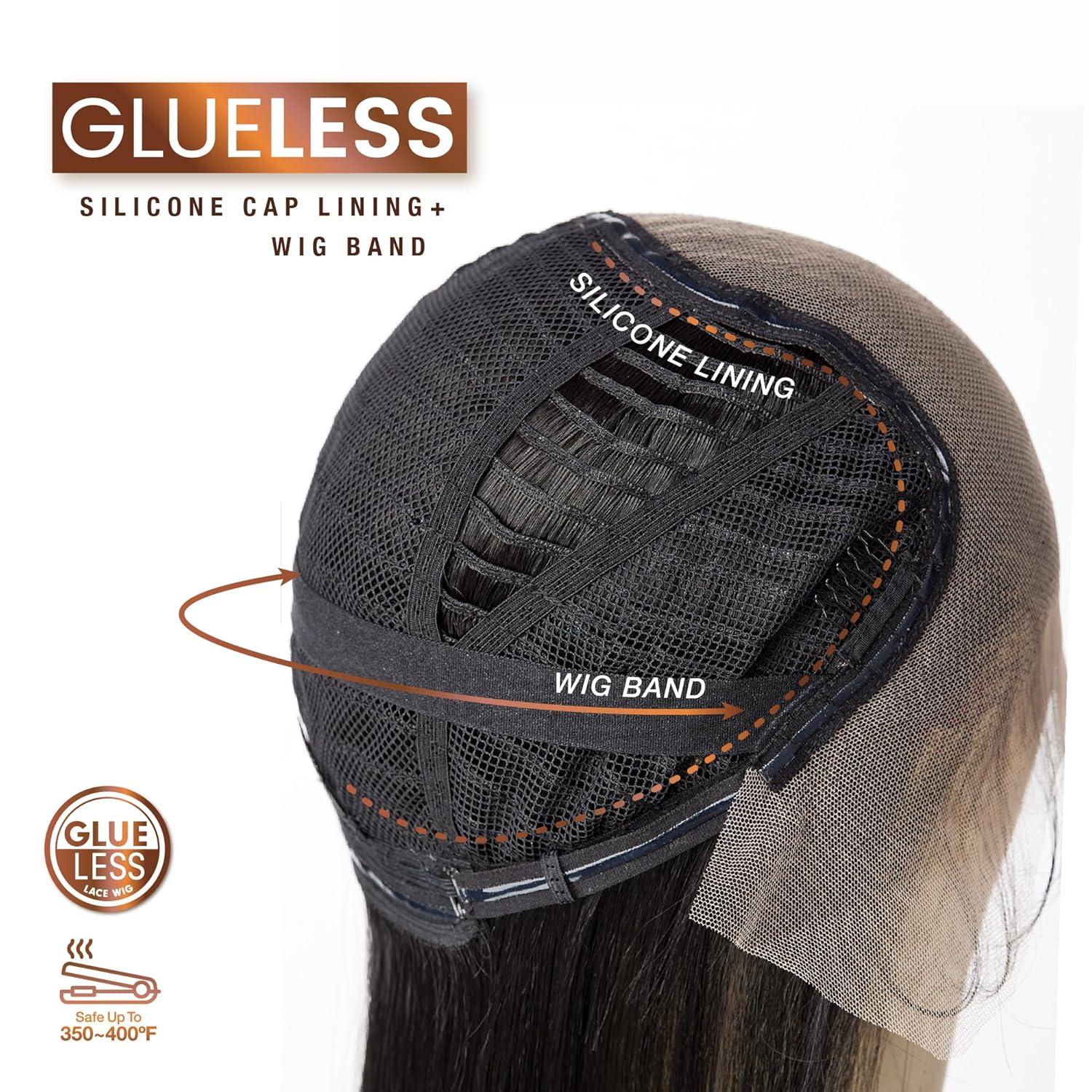 imageSensationnel Bare Lace 13X6 Wigs Unit 11 Lacefrontal Glueless Synthetic 180 Degree Preplucked Hairline 1 JETBLACK1B OFFBLACK