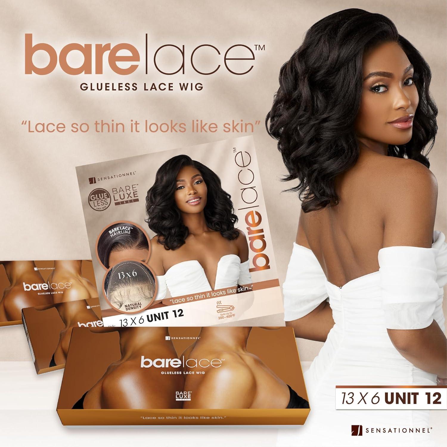 imageSensationnel Bare Lace 13X6 Wigs Unit 12 Lacefrontal Glueless Synthetic 180 Degree Preplucked Hairline 1 JETBLACKCHOCOLATECOPPER