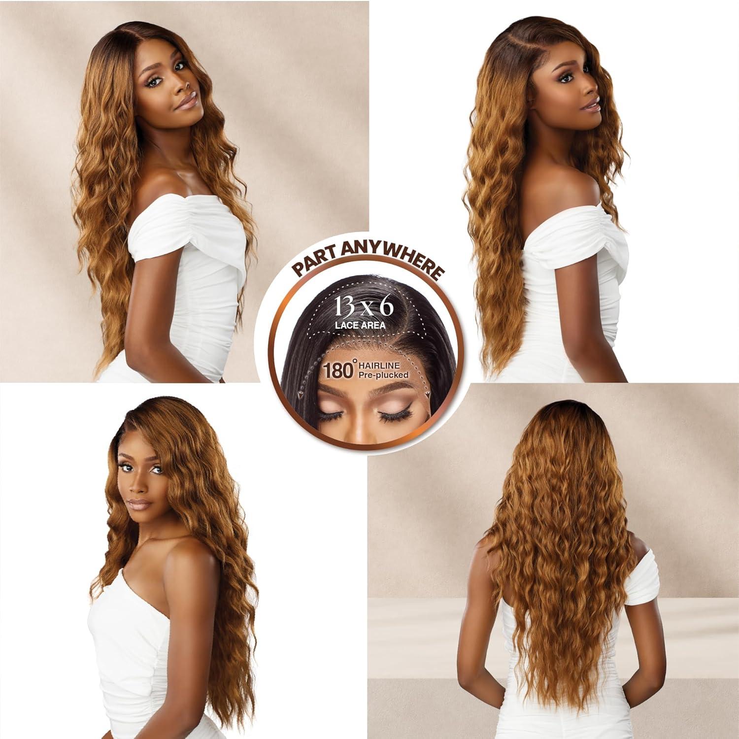 imageSensationnel Bare Lace 13X6 Wigs Unit 17 Lacefrontal Glueless Synthetic 180 Degree Preplucked Hairline 1 JETBLACK1 JETBLACK