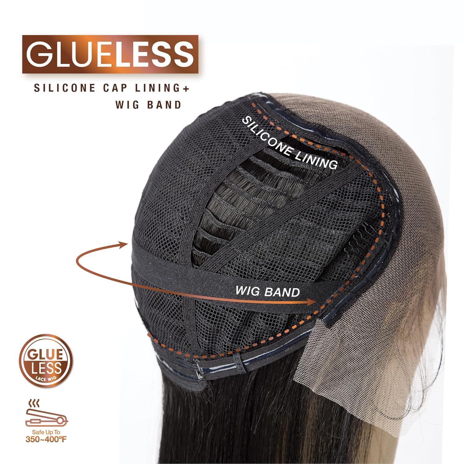 imageSensationnel Bare Lace 13X6 Wigs Unit 2 Lacefrontal Glueless Synthetic 180 Degree Preplucked Hairline 1 JETBLACKSHPLATINUM