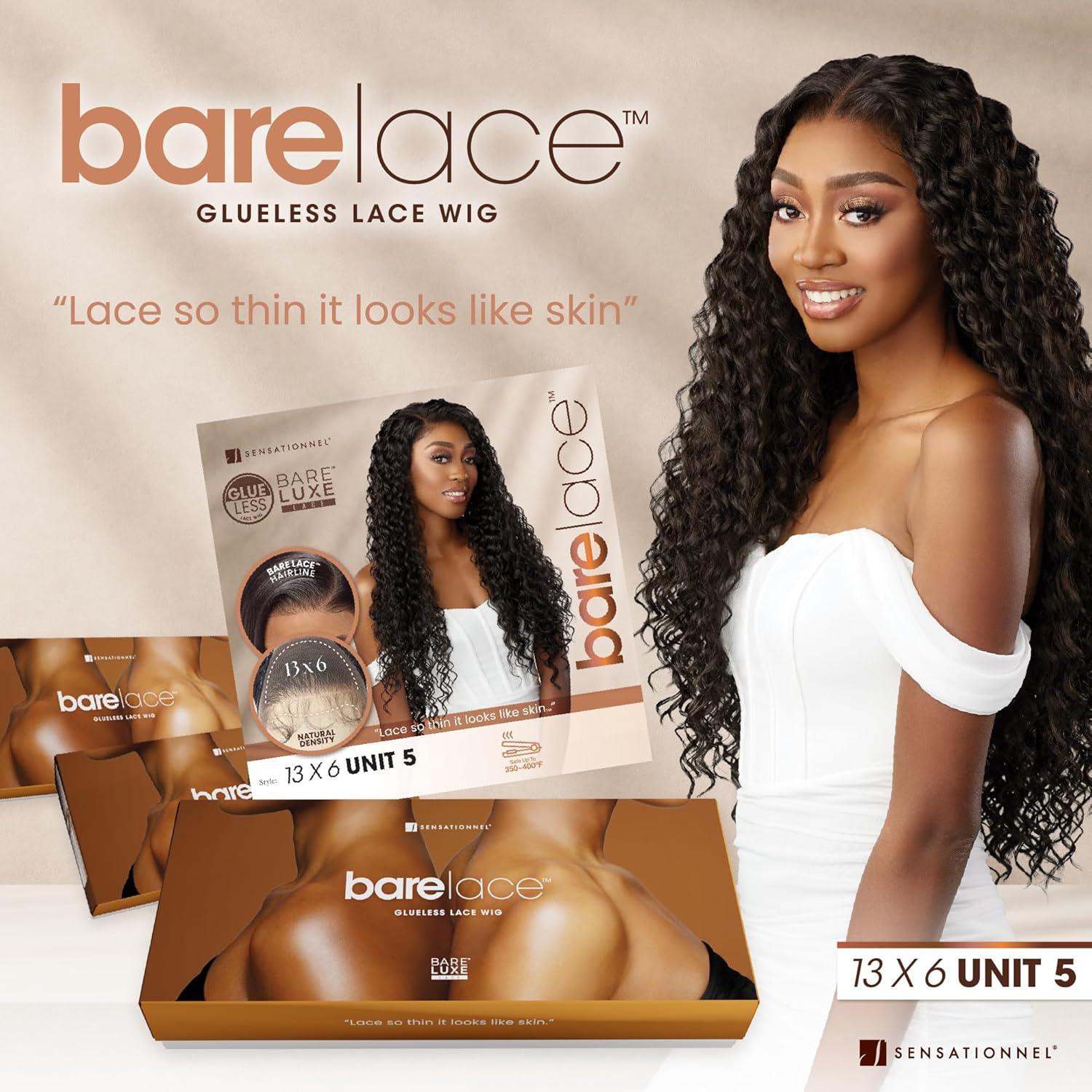 imageSensationnel Bare Lace 13X6 Wigs Unit 5 Lacefrontal Glueless Synthetic 180 Degree Preplucked Hairline 1 JETBLACKBALAYAGEASHBLONDE