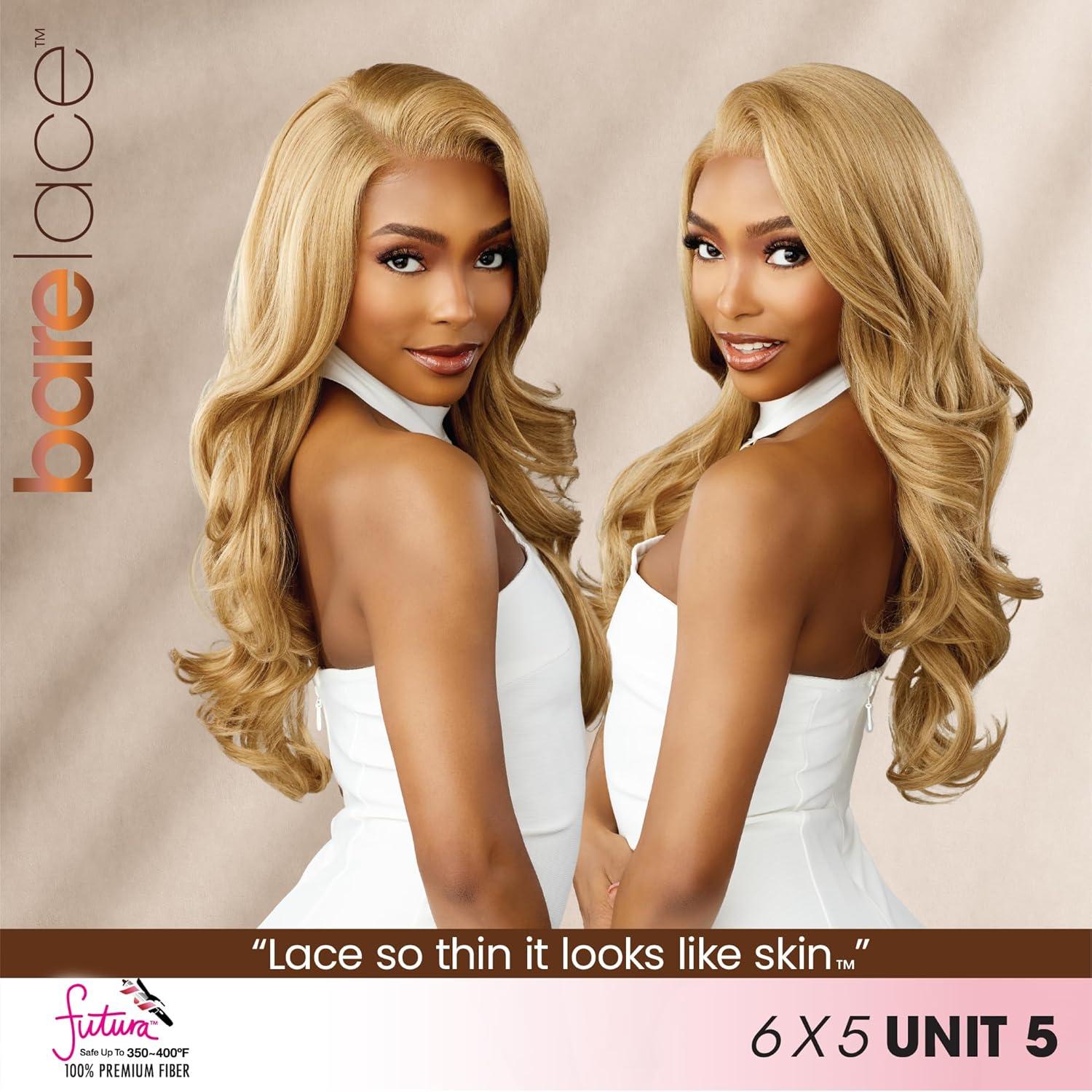 imageSensationnel Bare Lace 6X5 Lacewig Unit 5 Lacefrontal Glueless Synthetic 180 Degree Preplucked Hairline 1 JETBLACKMOCHABROWN