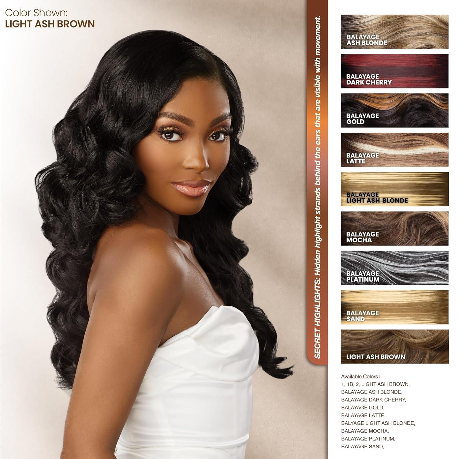 imageSensationnel Bare Lace Ypart Lacewigs Fana Lacefront Glueless Synthetic 180 Degree Preplucked Hairline BALAYAGEASHBLONDEBALAYAGESAND
