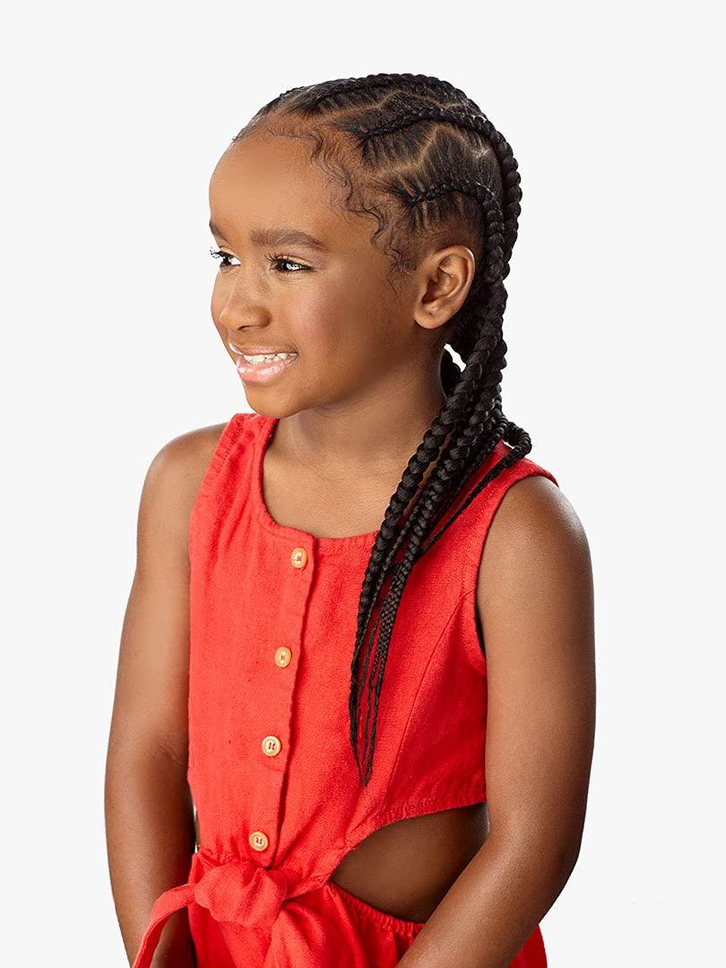 imageSensationnel Braiding African Collection 3X XPRESSION KIDS PRESTRETCHED BRAID 28 5PACK 1B
