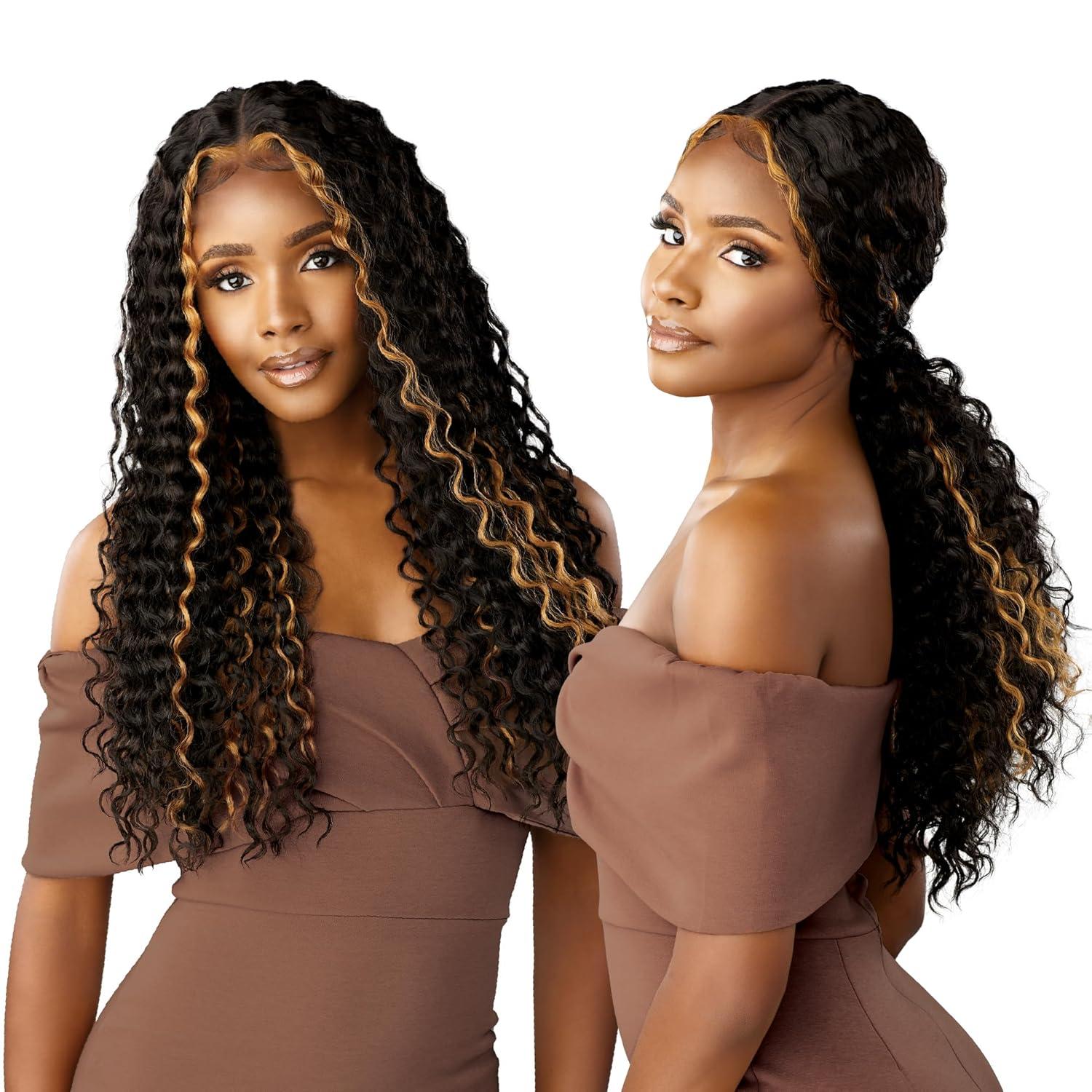 imageSensationnel Butta 360 Lace Wig Unit 11 Wider Parting Glueless Synthetic Preplucked Hairline 1 JETBLACKHALOBLOCKALMOND
