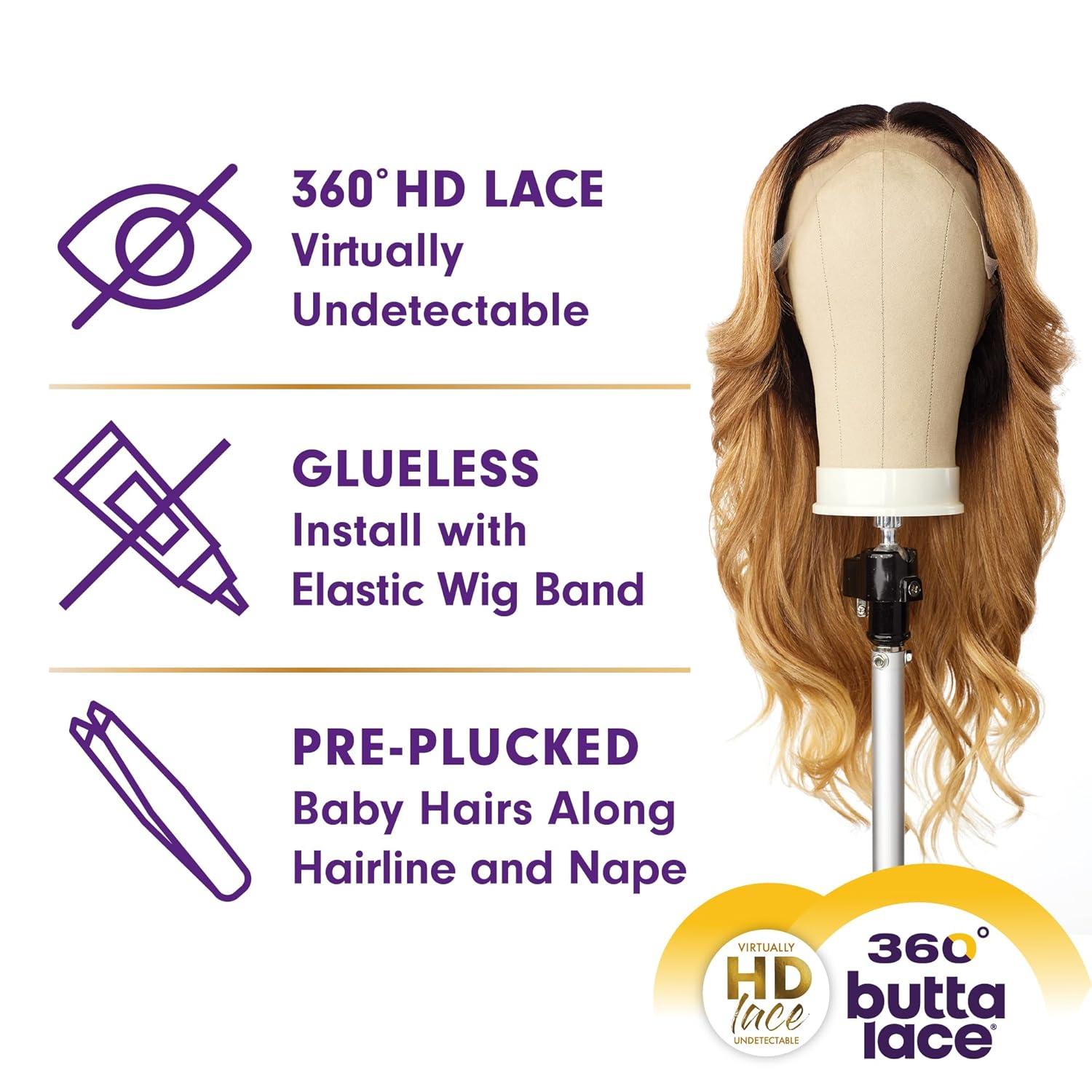 imageSensationnel Butta 360 Lace Wigs Unit 2 Wider Parting 360 Degree Lace Glueless Synthetic Preplucked Hairline 1 JETBLACK2 DARKBROWN