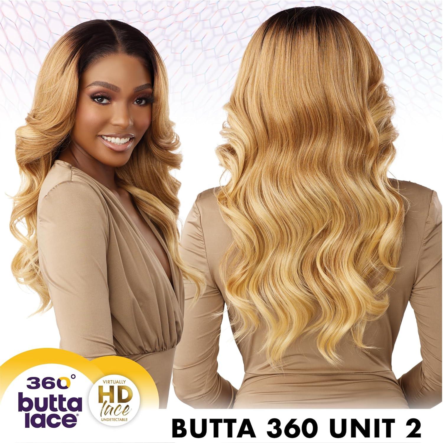 imageSensationnel Butta 360 Lace Wigs Unit 2 Wider Parting 360 Degree Lace Glueless Synthetic Preplucked Hairline 1 JETBLACKBABYLIGHTSCINNAMON