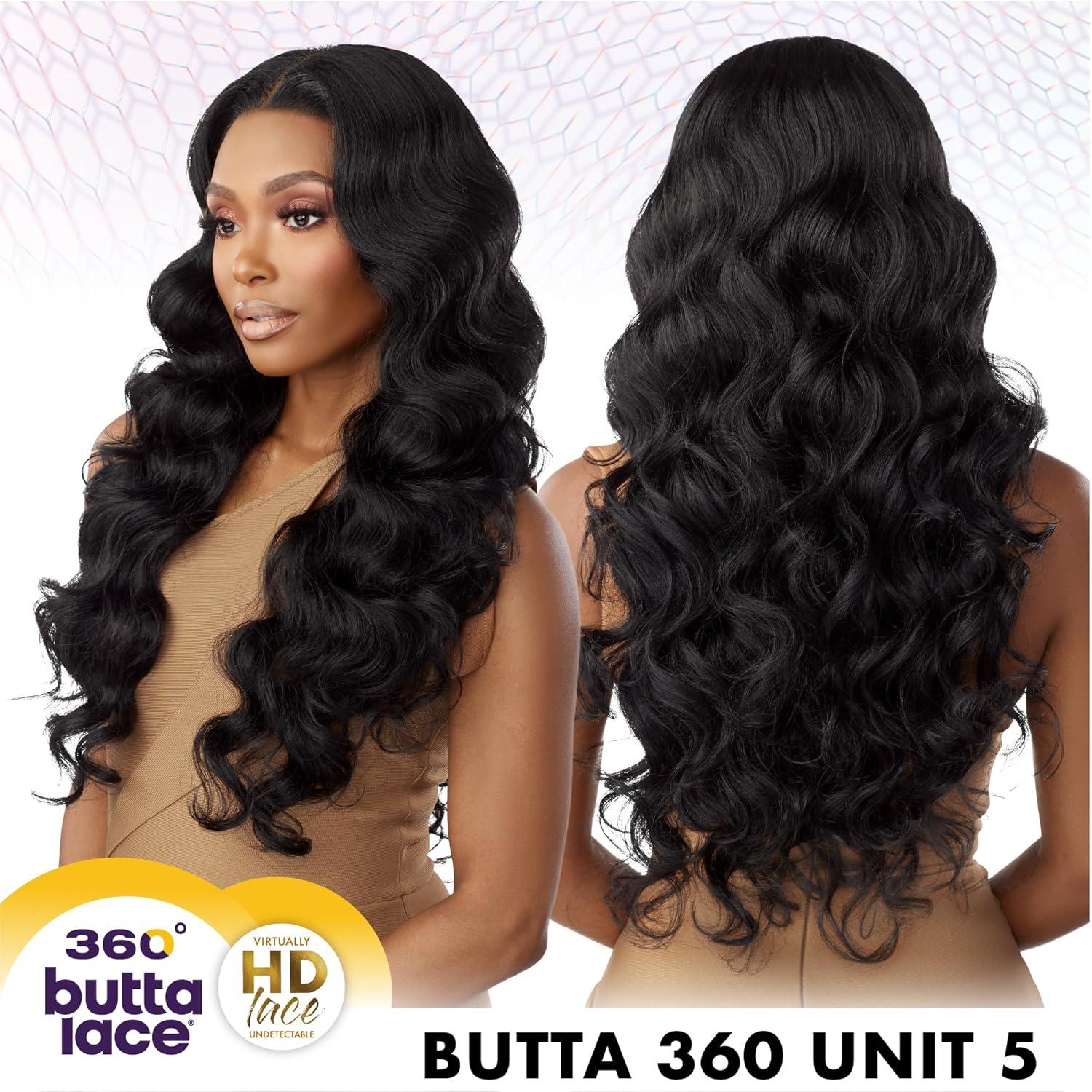 imageSensationnel Butta 360 Lace Wigs Unit 5 Wider Parting 360 Degree Lace Glueless Synthetic Preplucked Hairline 1 JETBLACK1 JETBLACK