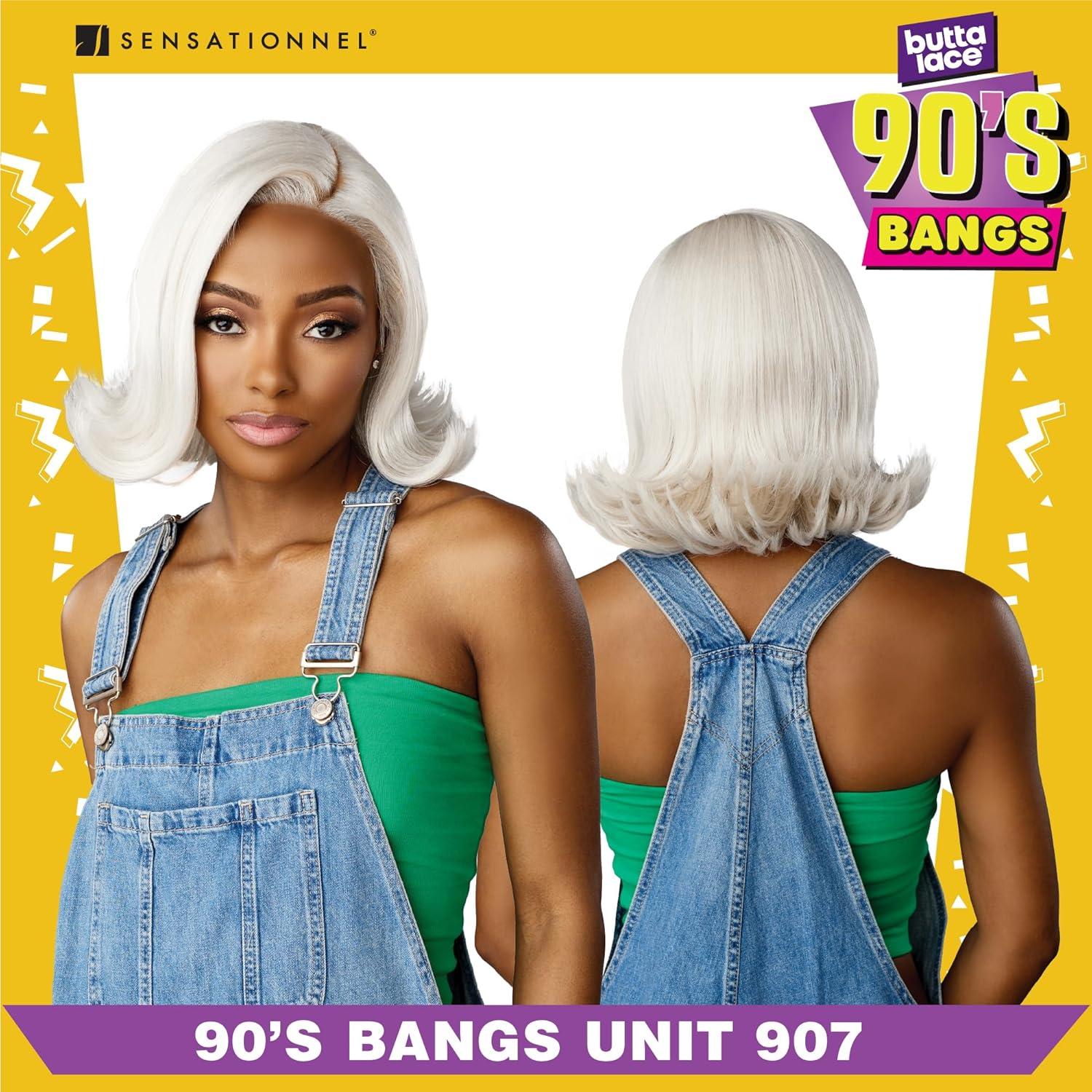 imageSensationnel Butta Lace 90Sbangs Wigs Unit 907 Glueless Wide Deep Part Synthetic Preplucked Hairline 1 JETBLACKBEIGEBLONDE