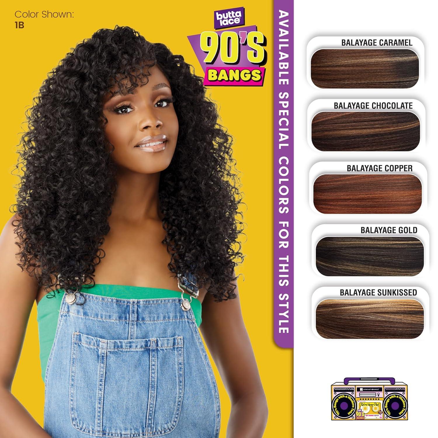imageSensationnel Butta Lace 90Sbangs Wigs Unit 913 Glueless Wide Deep Part Synthetic Preplucked Hairline 1 JETBLACK1B OFFBLACK