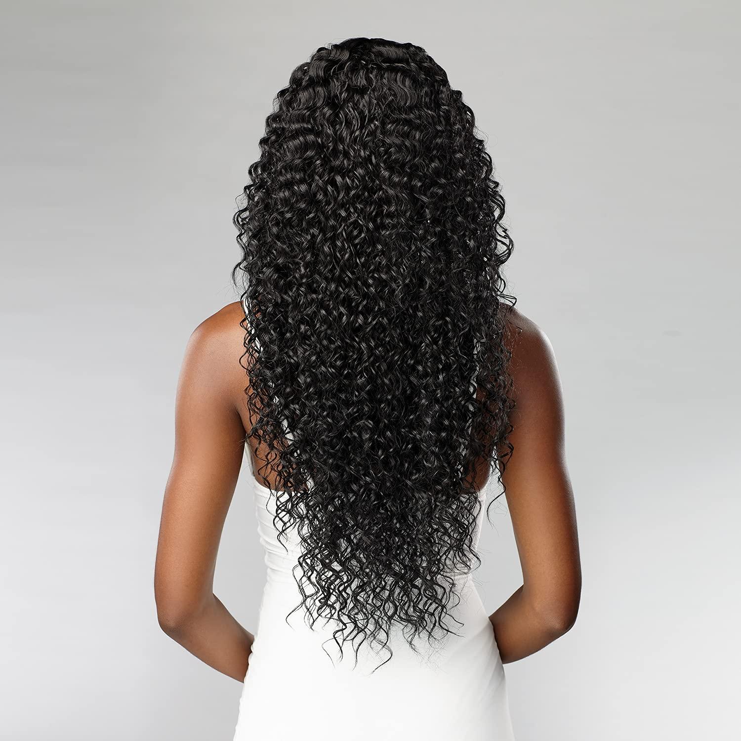imageSensationnel Butta Lace Hhm Wigs Bohemian 28 Inch Human Hair Blend Extra Wide 5 Inch Parting Preplucked Hairline Glueless Lacefront 1 JETBLACKBALAYAGEMOCHA