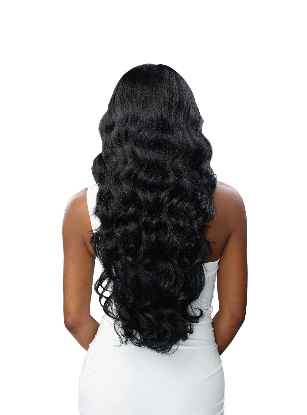 imageSensationnel Butta Lace Hhm Wigs Curly Body 26 Inch Human Hair Blend Extra Wide 5 Inch Parting Preplucked Hairline Glueless Lacefront MPSANDYBLONDEMPSANDYBLONDE