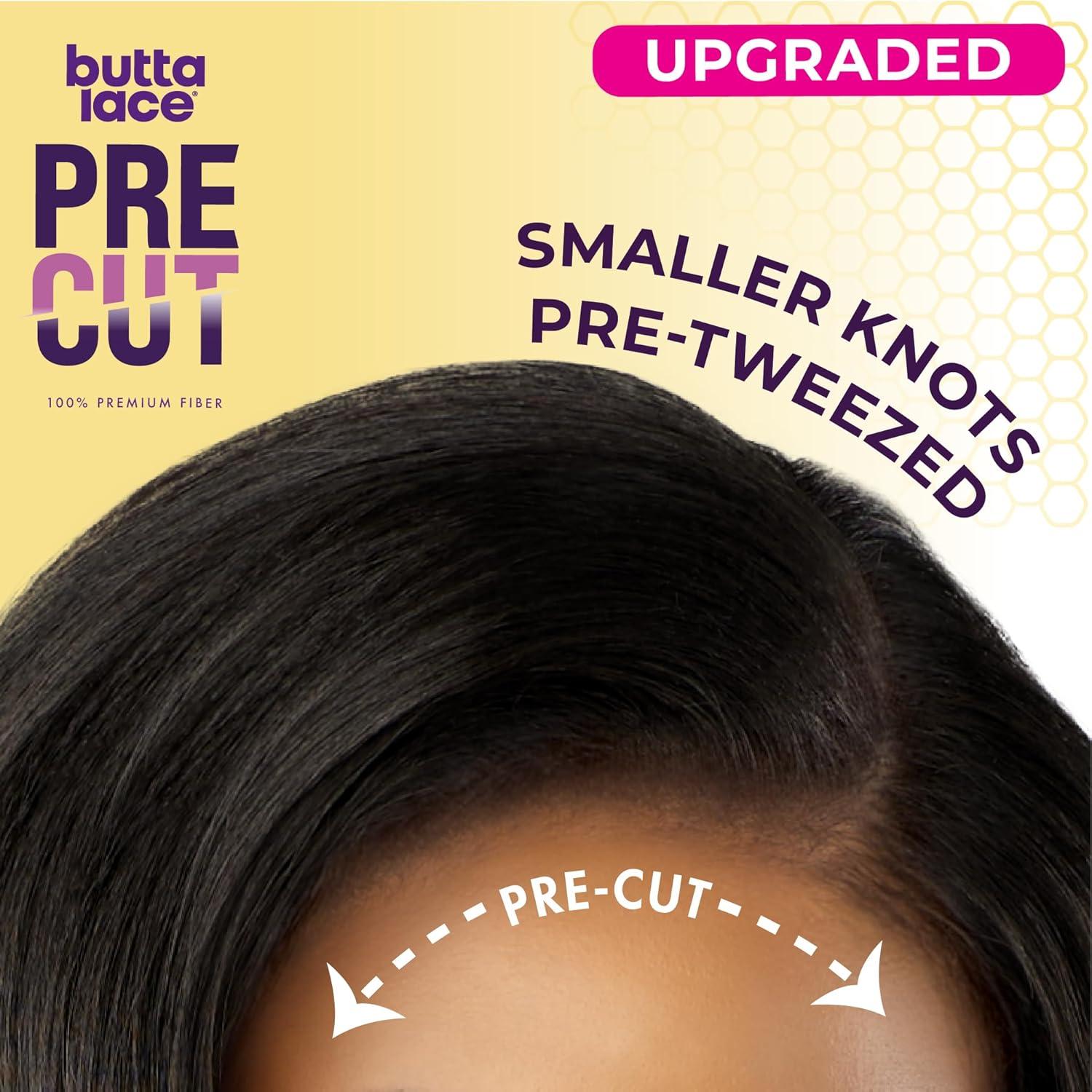 imageSensationnel Butta Lace Precut Wig Unit 18 Glueless Extra Wide 5 Inch Deep Parting Synthetic Pre Tweezed Smaller Knot Hairline 1 JETBLACKBALAYAGEPLATINUM