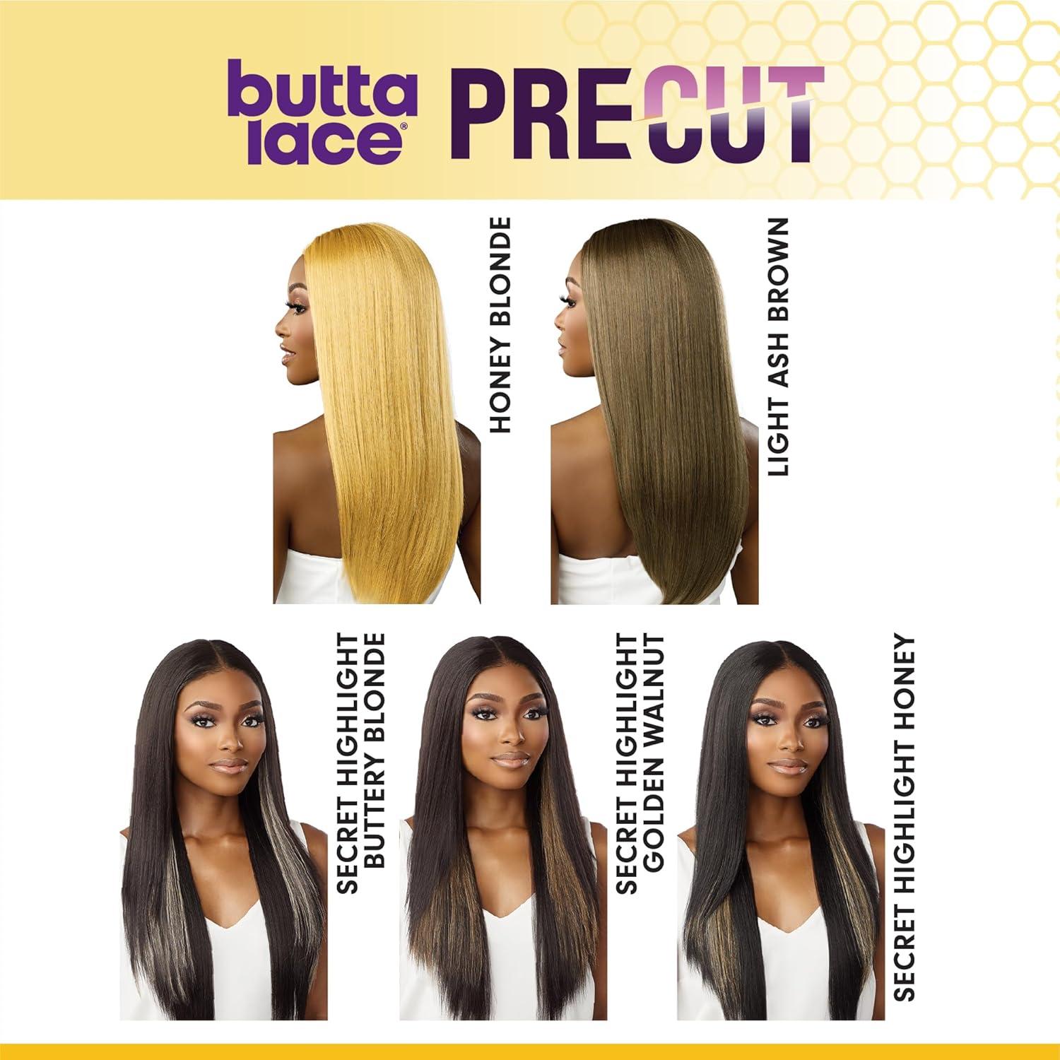 imageSensationnel Butta Lace Precut Wig Unit 21 Glueless Extra Wide 5 Inch Deep Parting Synthetic Pre Tweezed Smaller Knot Hairline 1 JETBLACKSHBUTTERYBLONDE