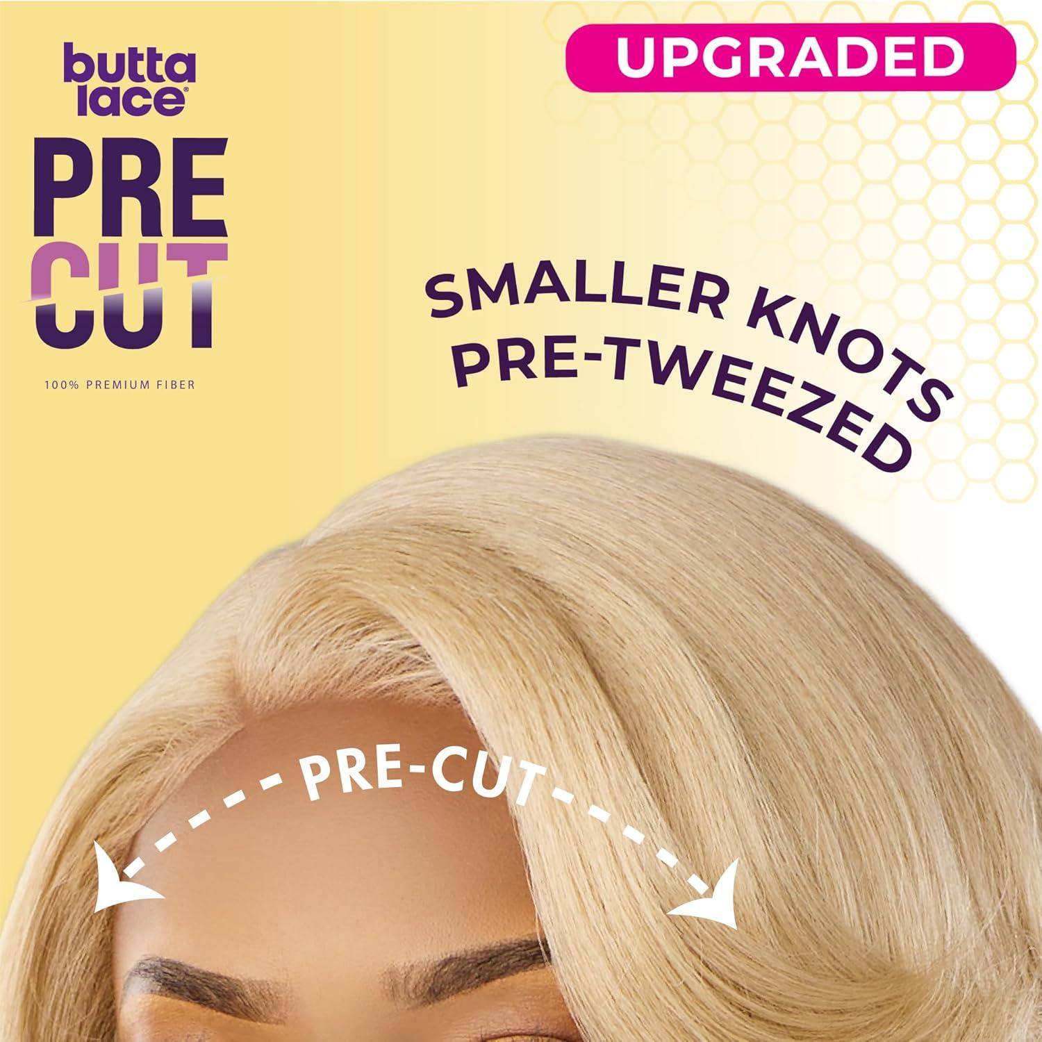 imageSensationnel Butta Lace Precut Wig Unit 22 Glueless Extra Wide 5 Inch Deep Parting Synthetic Pre Tweezed Smaller Knot Hairline 1 JETBLACKMOCHABROWN