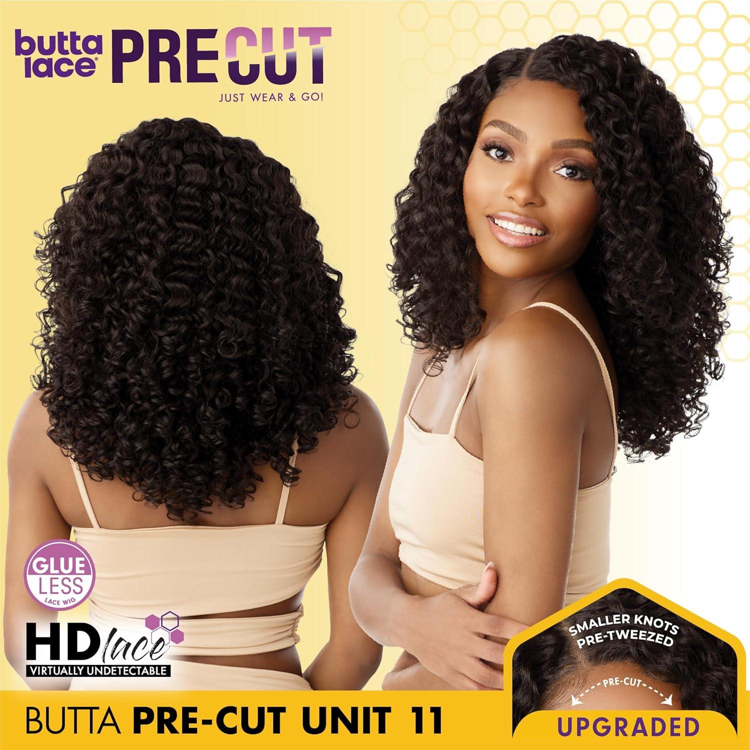 imageSensationnel Butta Lace Precut Wigs Unit 11 Glueless Extra Wide 5 Inch Deep Parting Synthetic Pre Tweezed Smaller Knot Hairline 1 JETBLACK1 JETBLACK