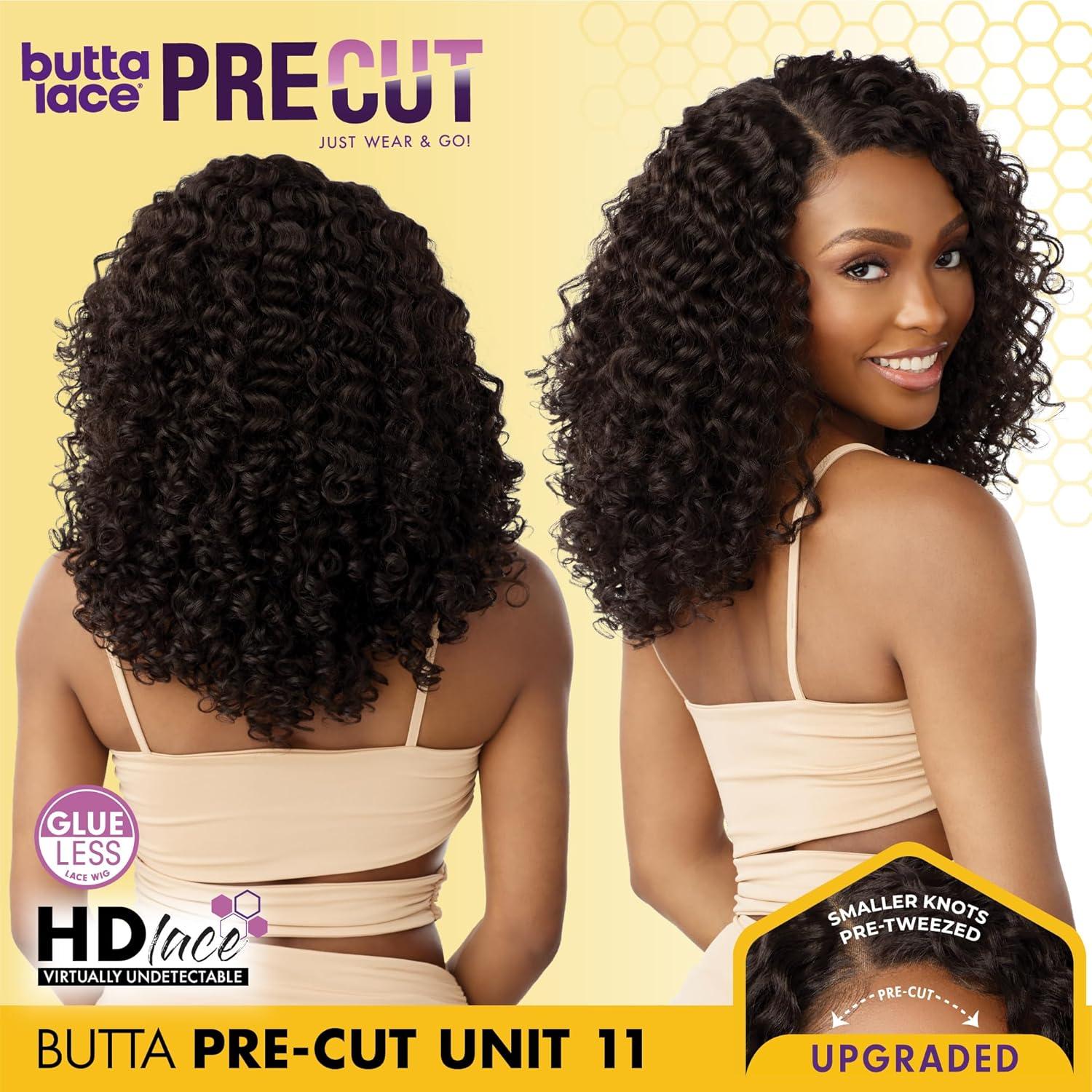 imageSensationnel Butta Lace Precut Wigs Unit 11 Glueless Extra Wide 5 Inch Deep Parting Synthetic Pre Tweezed Smaller Knot Hairline 1 JETBLACK1B OFFBLACK