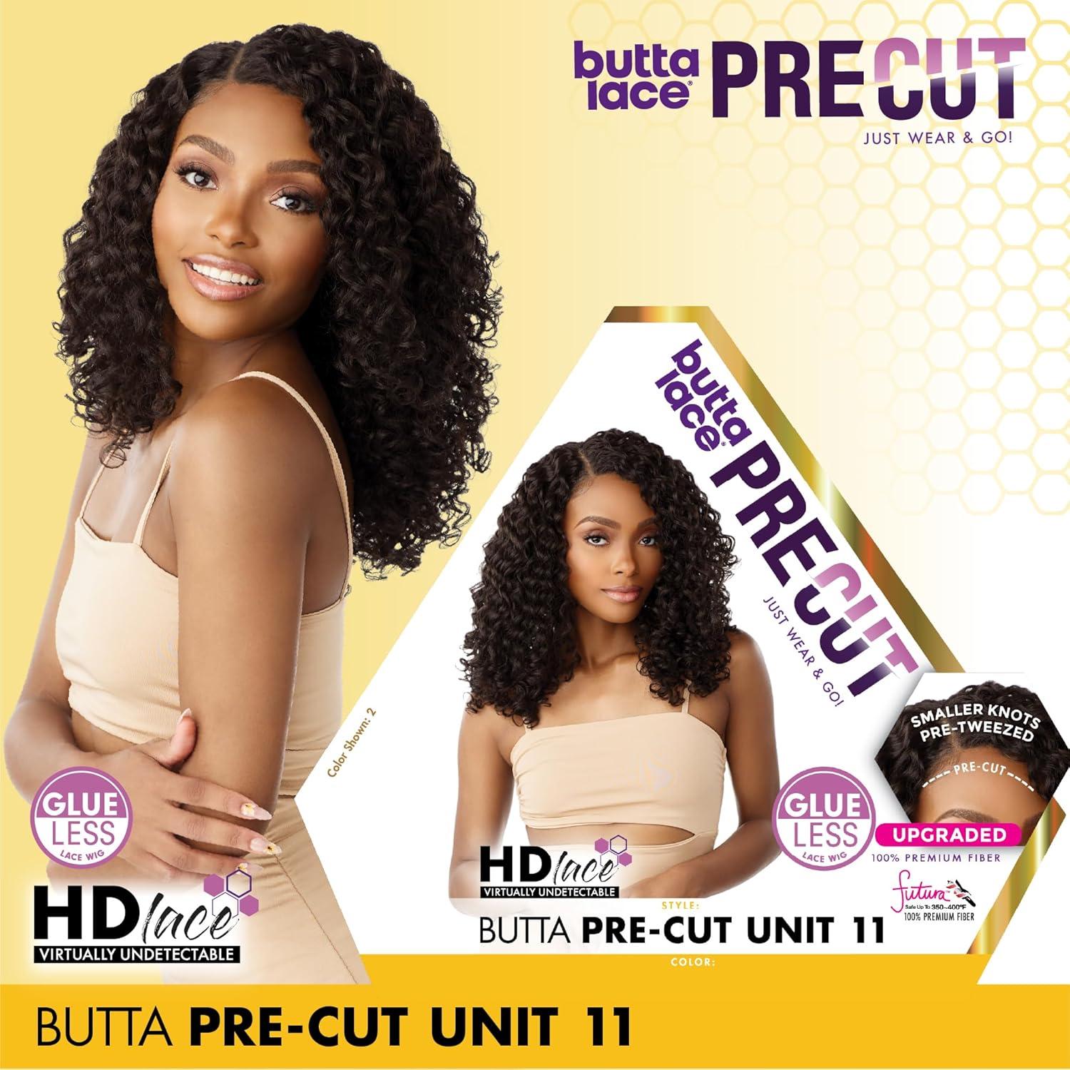 imageSensationnel Butta Lace Precut Wigs Unit 11 Glueless Extra Wide 5 Inch Deep Parting Synthetic Pre Tweezed Smaller Knot Hairline 1 JETBLACKBALAYAGECHOCOLATE
