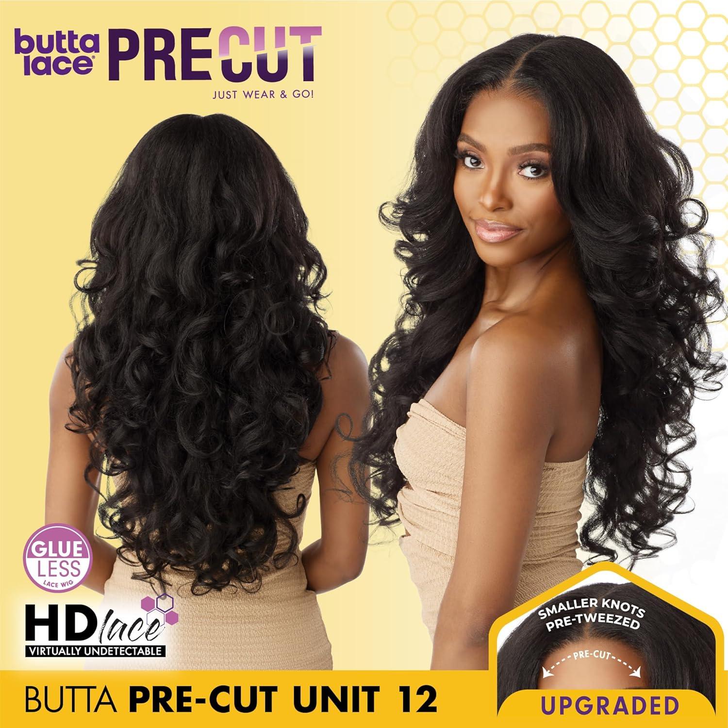 imageSensationnel Butta Lace Precut Wigs Unit 12 Glueless Extra Wide 5 Inch Deep Parting Synthetic Pre Tweezed Smaller Knot Hairline 1 JETBLACKBALAYAGEGOLD