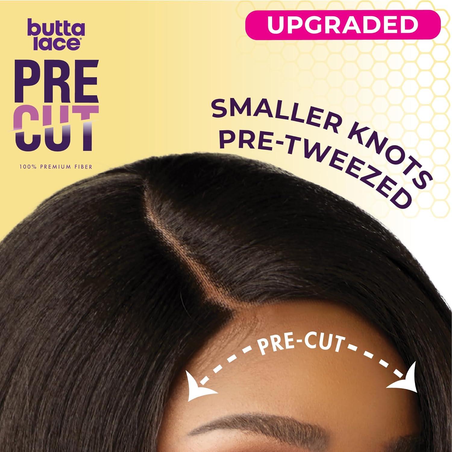 imageSensationnel Butta Lace Precut Wigs Unit 17 Glueless Extra Wide 5 Inch Deep Parting Synthetic Pre Tweezed Smaller Knot Hairline 1 JETBLACKDIRTYBLONDE