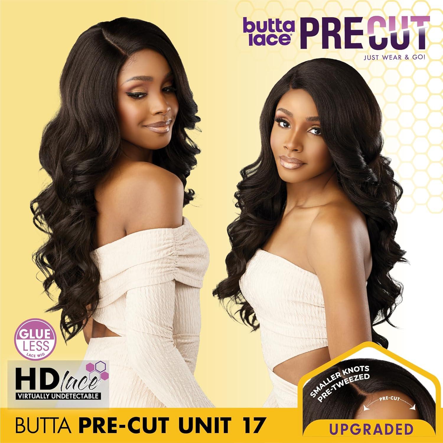 imageSensationnel Butta Lace Precut Wigs Unit 17 Glueless Extra Wide 5 Inch Deep Parting Synthetic Pre Tweezed Smaller Knot Hairline 1 JETBLACKGINGERCOPPER