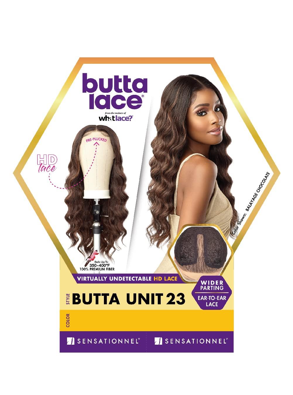 imageSensationnel Butta Lace Wigs Unit 23 Extra Wide 5 Inch Deep Parting Synthetic Preplucked Hairline Glueless Lacefront 1 JETBLACKBALAYAGEMOCHA