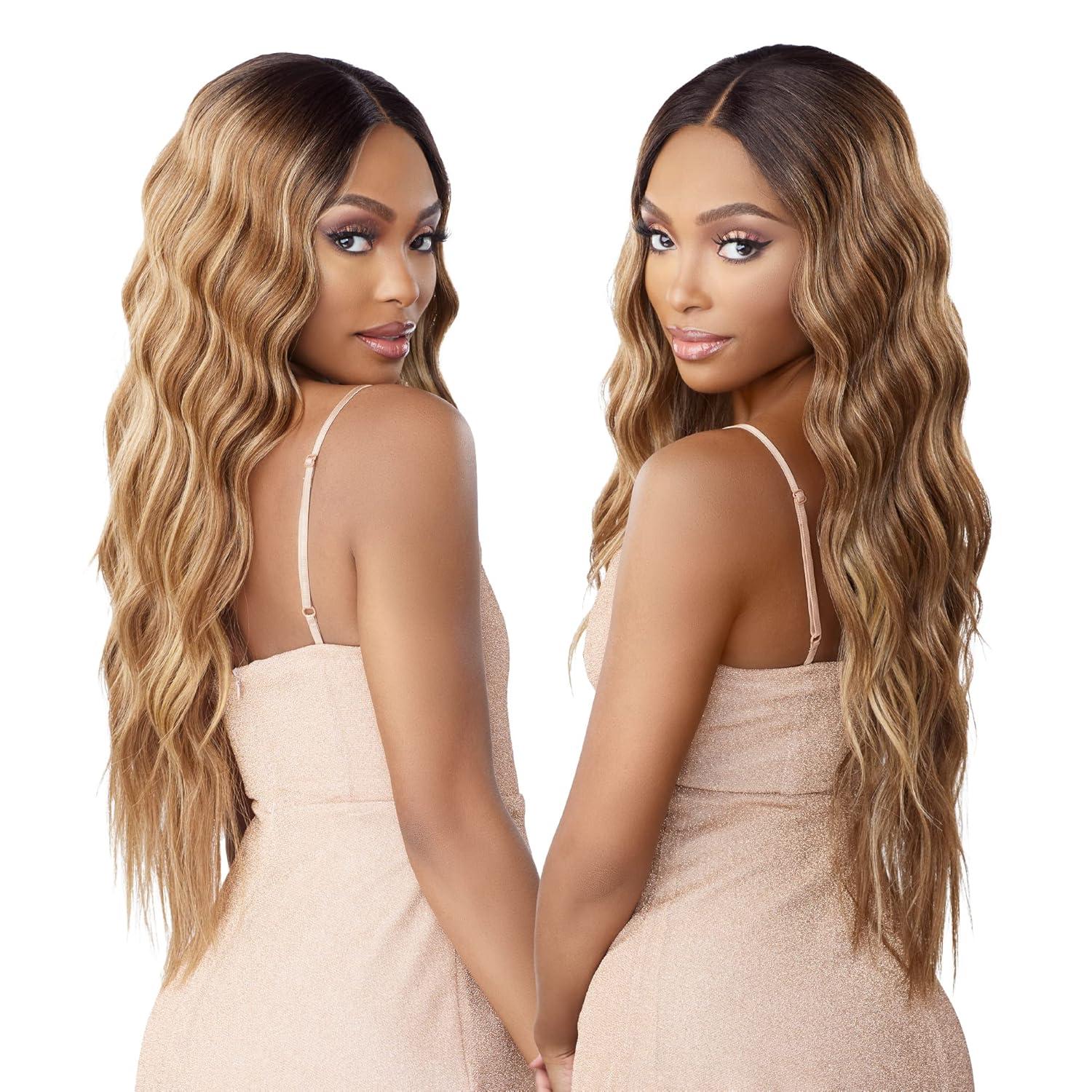 imageSensationnel Butta Lace Wigs Unit 29 Extra Wide 5 Inch Deep Parting Synthetic Preplucked Hairline Glueless Lacefront 1 JETBLACKFLAMBOYAGECHOCOLATE