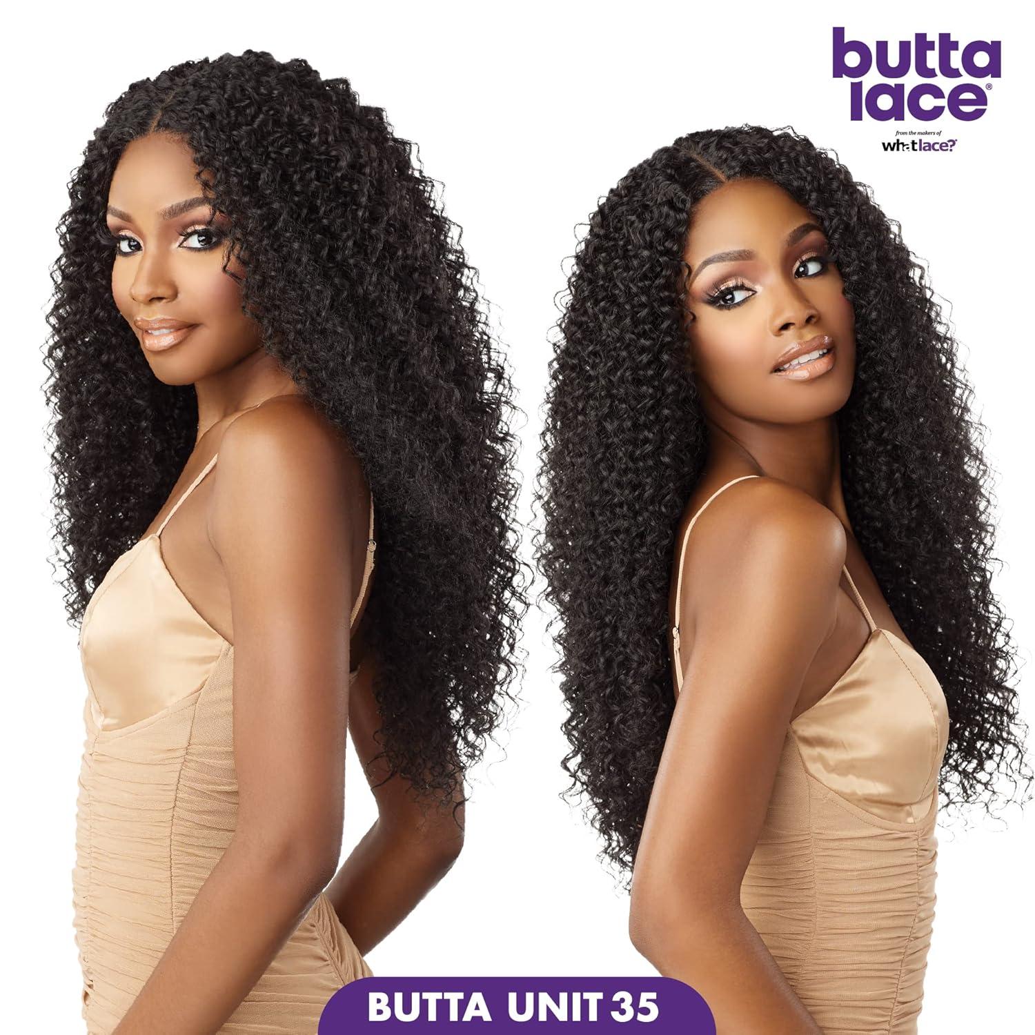 imageSensationnel Butta Lace Wigs Unit 35 Extra Wide 5 Inch Deep Parting Synthetic Preplucked Hairline Glueless Lacefront 1 JETBLACK1 JETBLACK