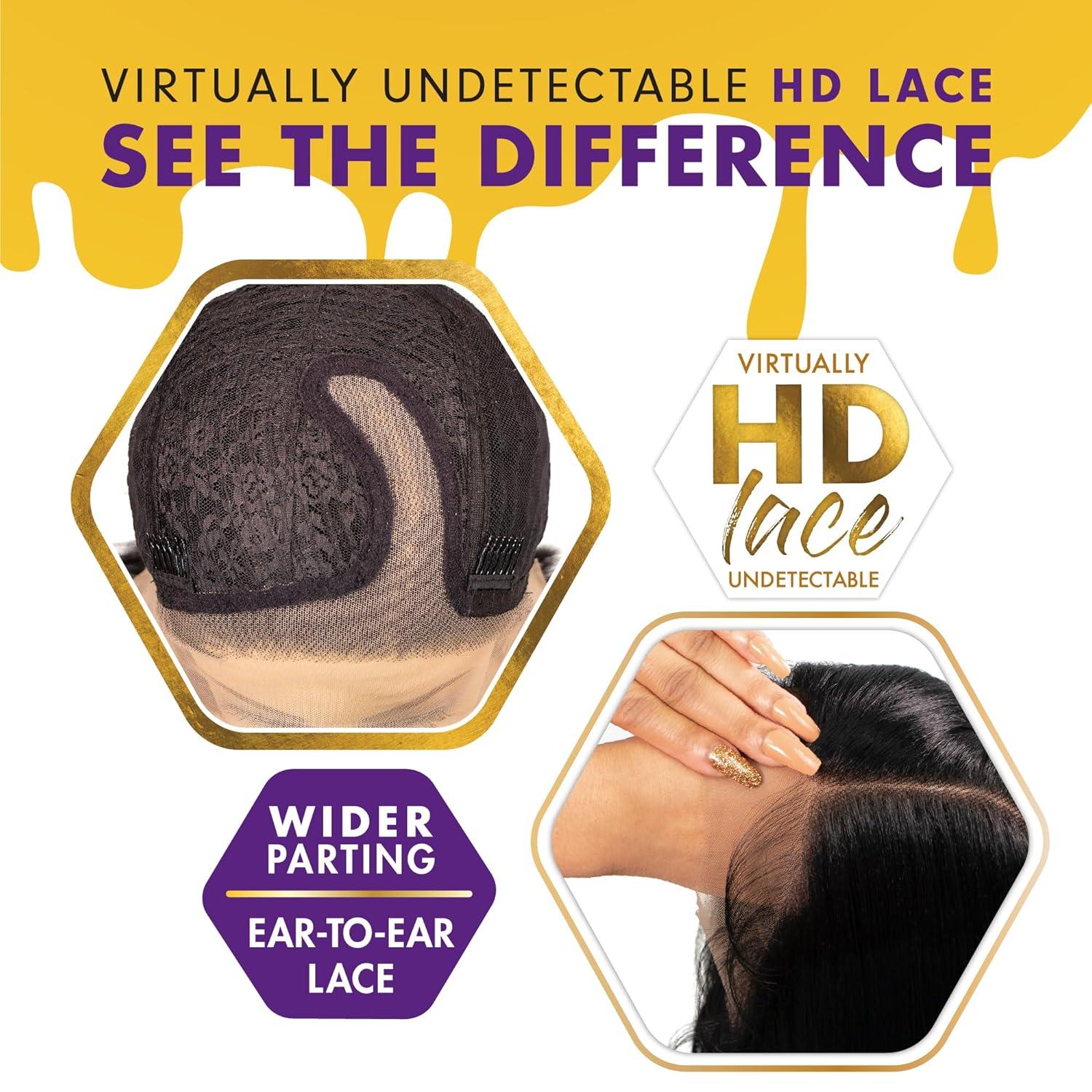 imageSensationnel Butta Lace Wigs Unit 44 Extra Wide 5 Inch Deep Parting Synthetic Preplucked Hairline Glueless Lacefront 613 BLONDE613 BLONDE