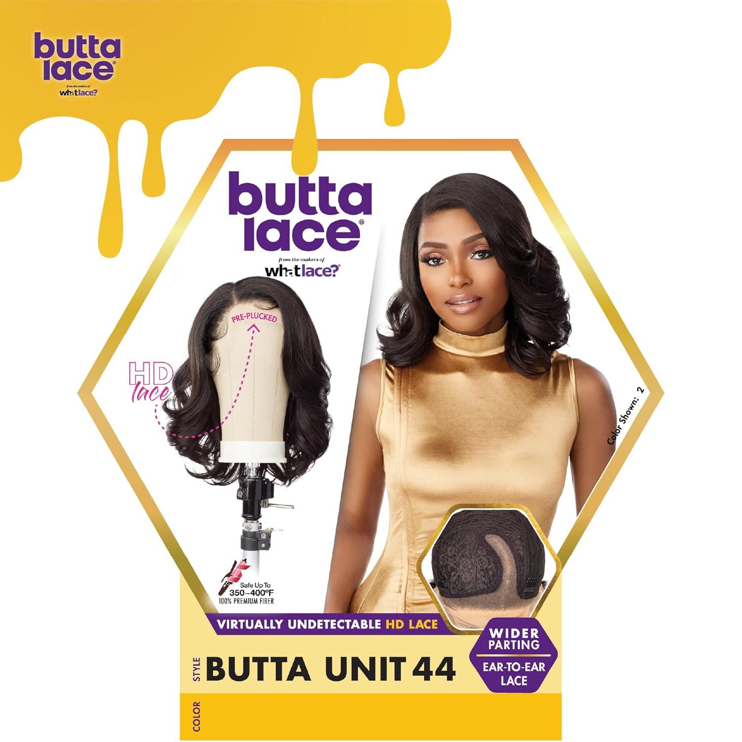imageSensationnel Butta Lace Wigs Unit 44 Extra Wide 5 Inch Deep Parting Synthetic Preplucked Hairline Glueless Lacefront 613 BLONDEBALAYAGEPLATINUM