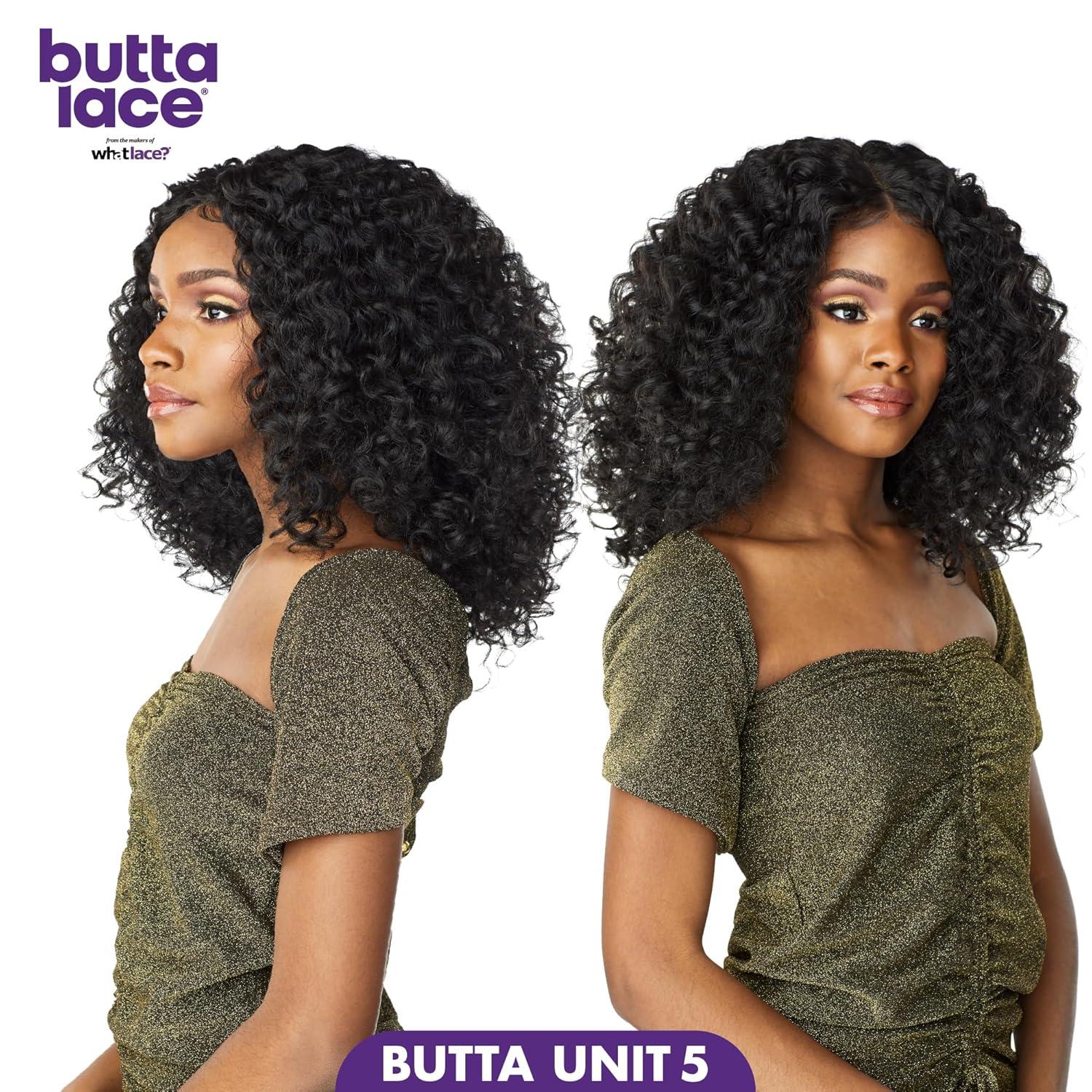 imageSensationnel Butta Lace Wigs Unit 5 Extra Wide 5 Inch Deep Parting Synthetic Preplucked Hairline Glueless Lacefront 1B OFFBLACKFLAMBOYAGEMOCHA