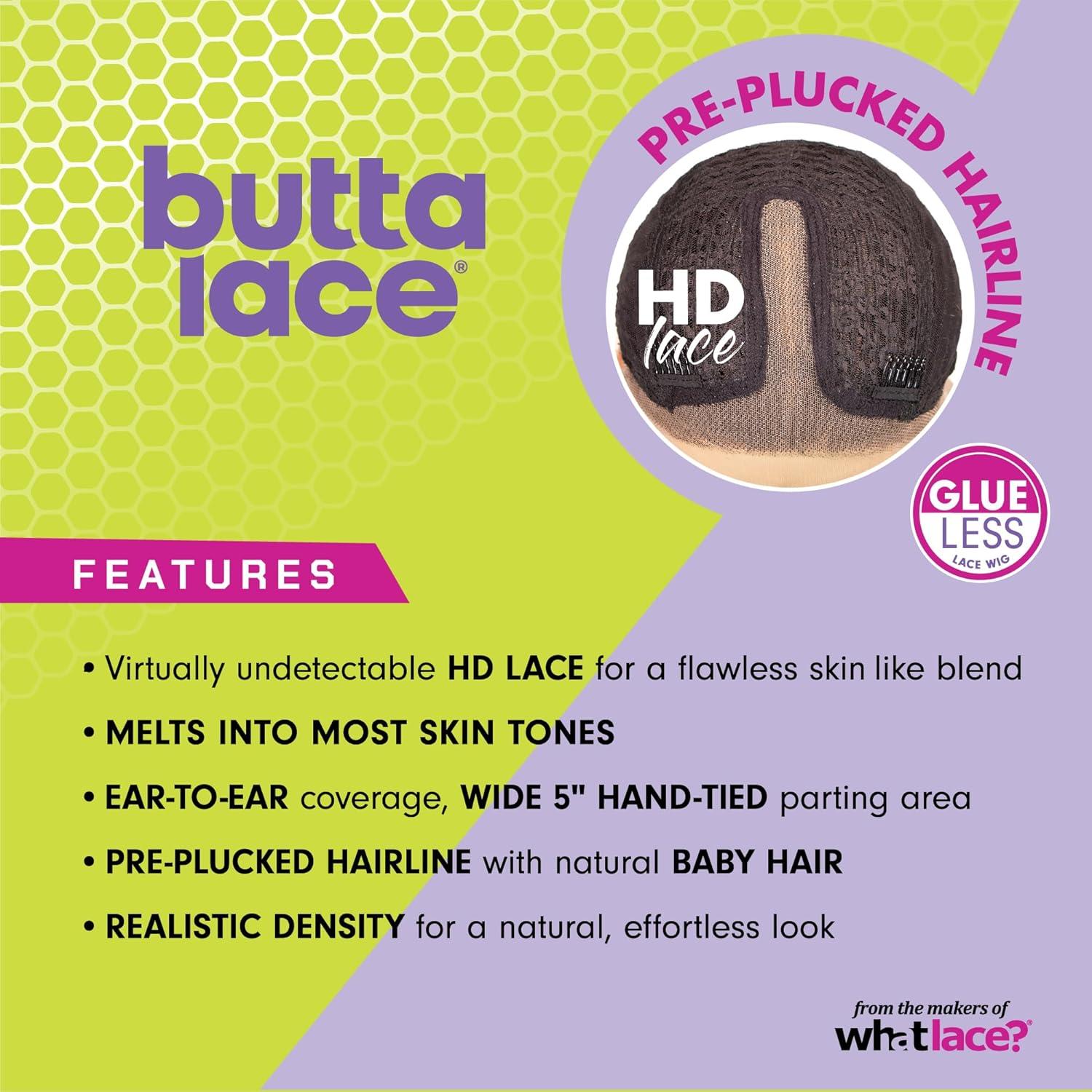 imageSensationnel Butta Lace Wigs Velvet Flow Unit Extra Wide 5 Inch Deep Parting Synthetic Preplucked Hairline Glueless Lacefront 1 JETBLACK1B OFFBLACK