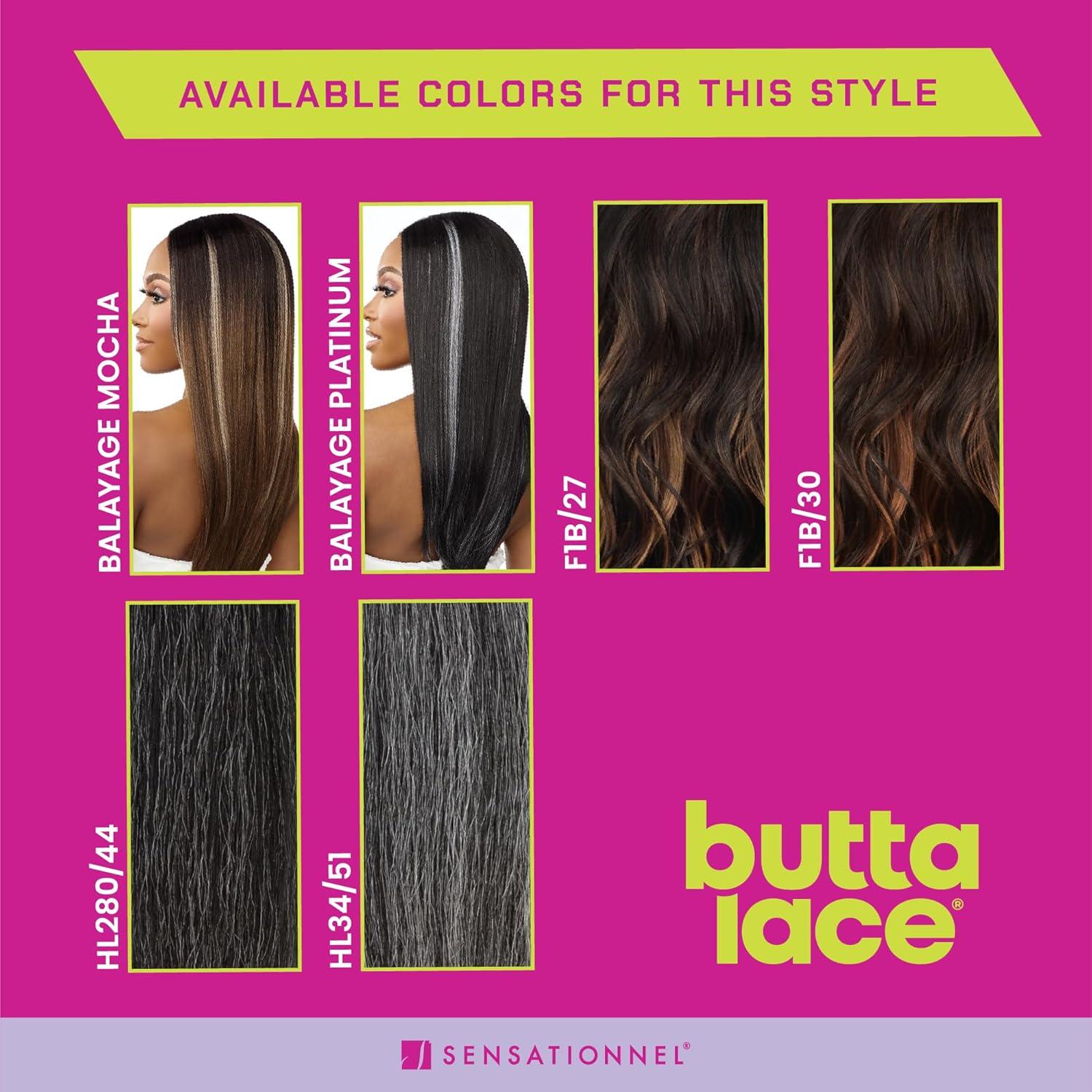 imageSensationnel Butta Lace Wigs Velvet Flow Unit Extra Wide 5 Inch Deep Parting Synthetic Preplucked Hairline Glueless Lacefront 1 JETBLACK2 DARKBROWN