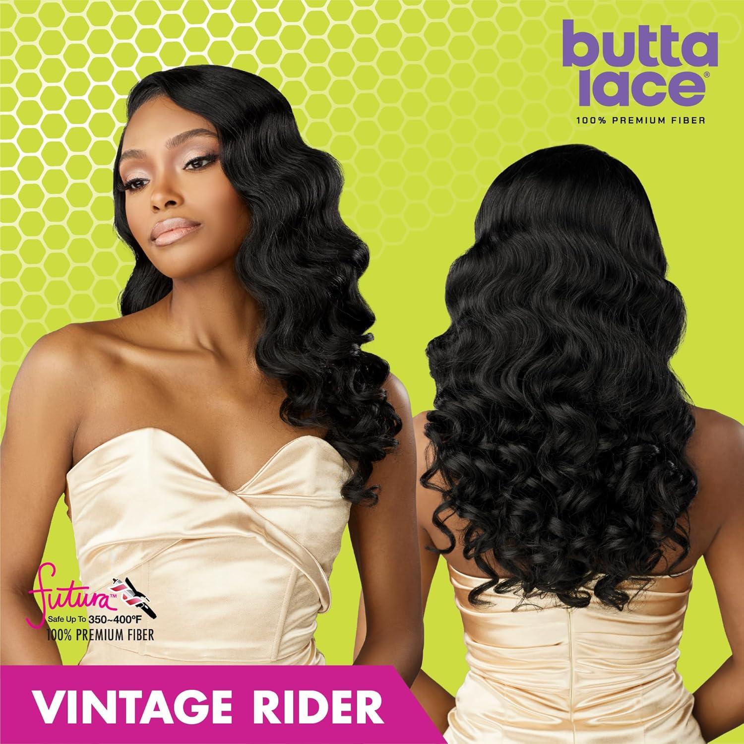 imageSensationnel Butta Lace Wigs Vintage Rider Extra Wide 5 Inch Deep Parting Synthetic Preplucked Hairline Glueless Lacefront 1 JETBLACK1 JETBLACK