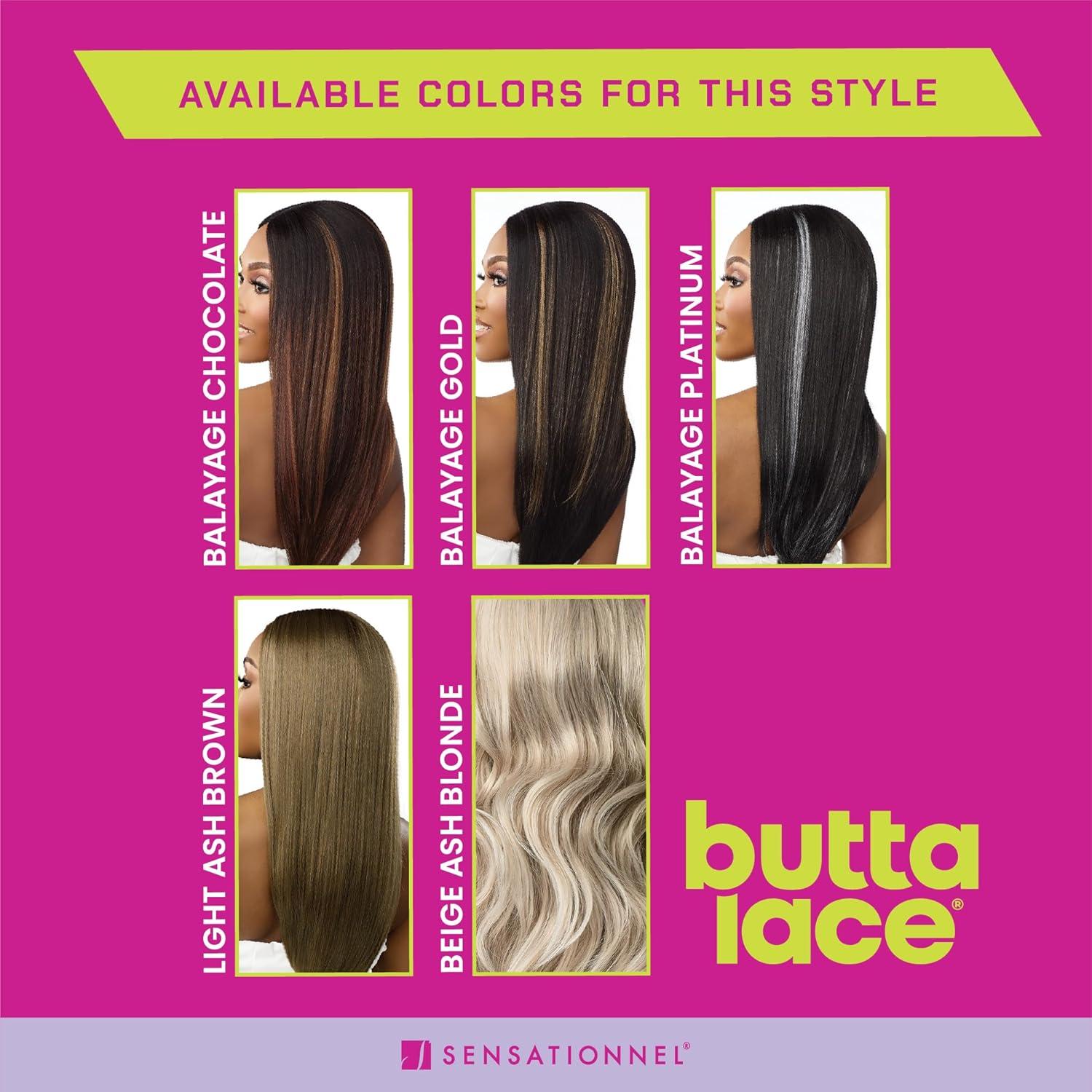 imageSensationnel Butta Lace Wigs Vintage Rider Extra Wide 5 Inch Deep Parting Synthetic Preplucked Hairline Glueless Lacefront 1 JETBLACKBALAYAGECHOCOLATE