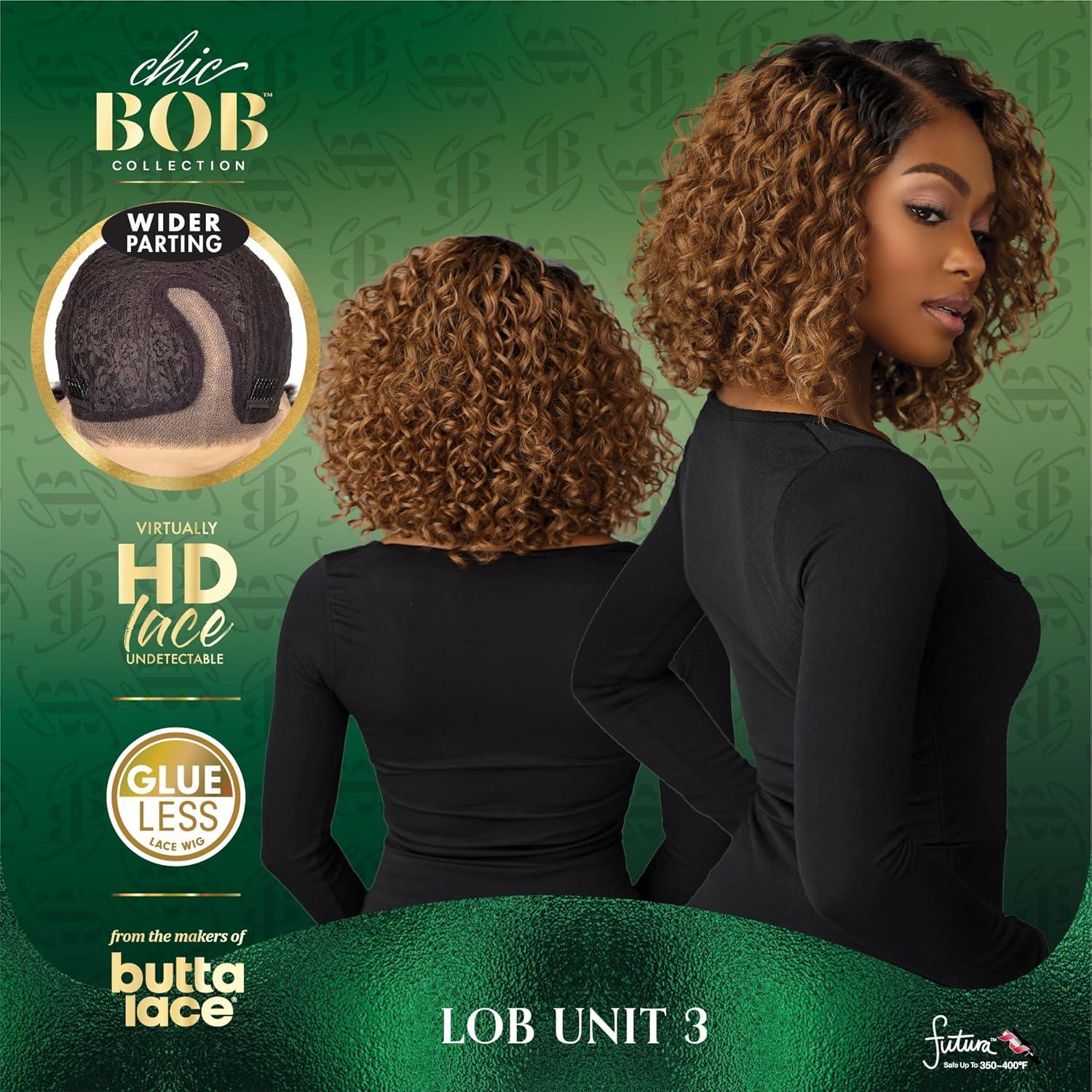 imageSensationnel Chicbob Lace Frontwig Lob Unit 3 Face Framing Glueless Wig Wide 5 Inch Deep Part Synthetic Preplucked Hairline 1 JETBLACKFLAMBOYAGEBLONDE