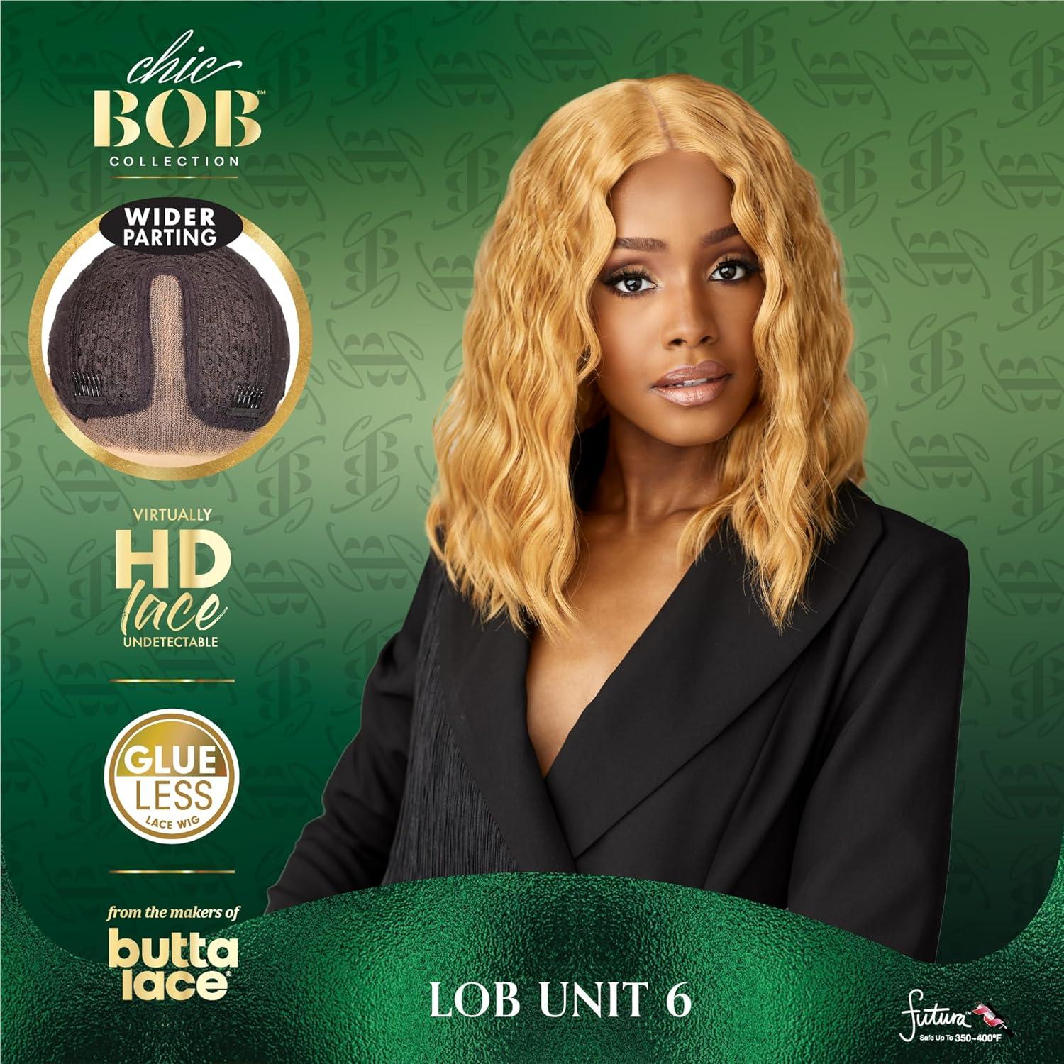 imageSensationnel Chicbob Lace Frontwig Lob Unit 6 Face Framing Glueless Wig Wide 5 Inch Deep Part Synthetic Preplucked Hairline 1 JETBLACKDEEPCHARCOAL