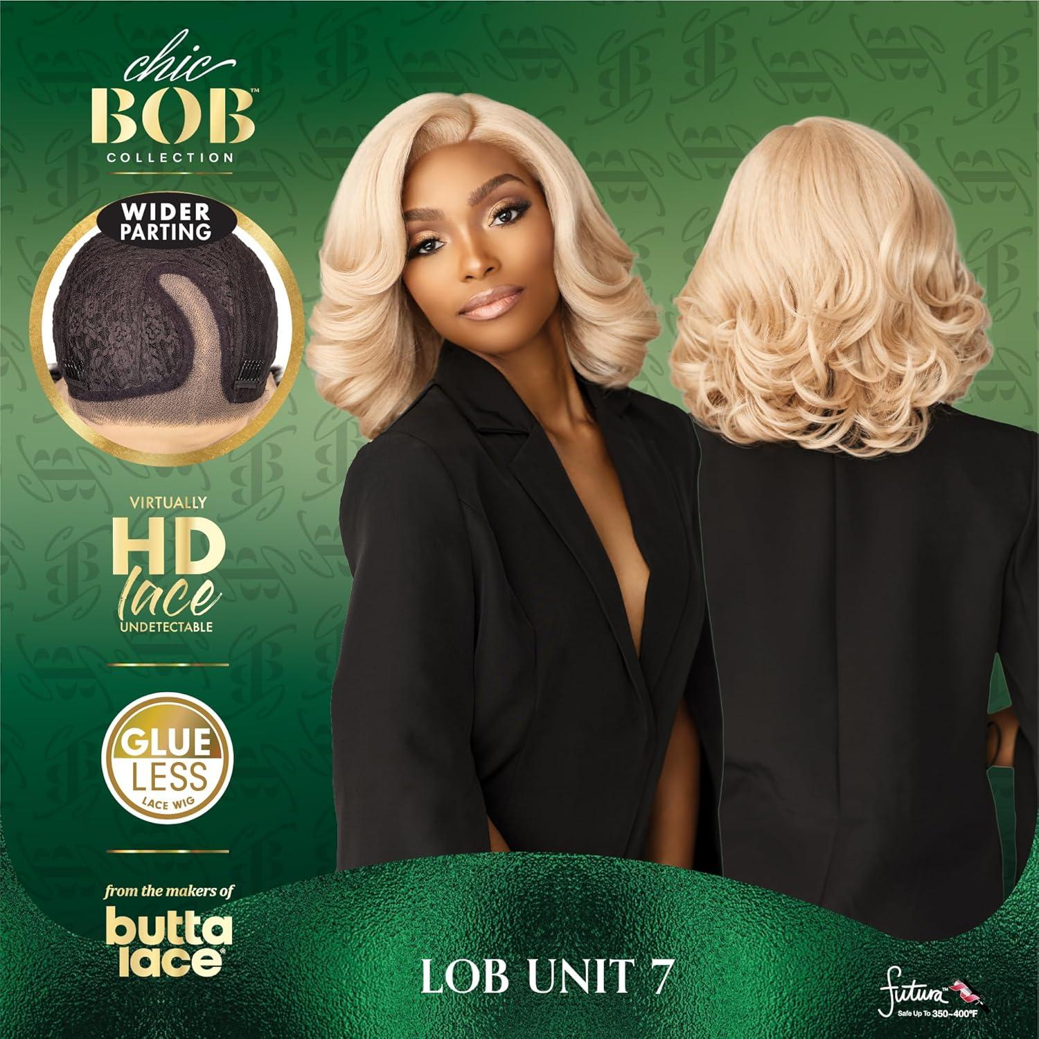 imageSensationnel Chicbob Lace Frontwig Lob Unit 7 Face Framing Glueless Wig Wide 5 Inch Deep Part Synthetic Preplucked Hairline 1 JETBLACKPEARLBLONDE