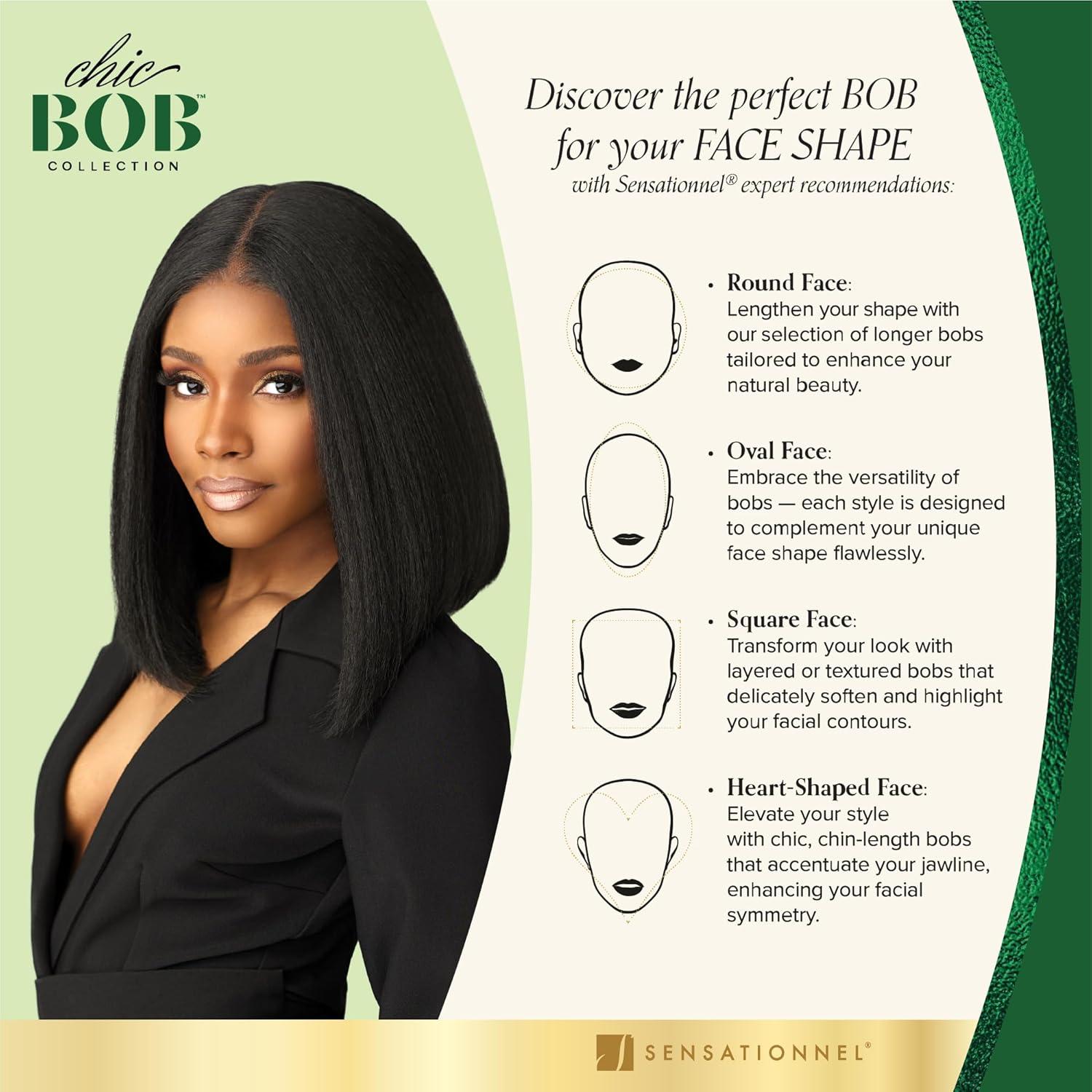 imageSensationnel Chicbob Lace Frontwig Lob Unit 8 Face Framing Glueless Wig Wide 5 Inch Deep Part Synthetic Preplucked Hairline 1 JETBLACKBALAYAGEASHBLONDE