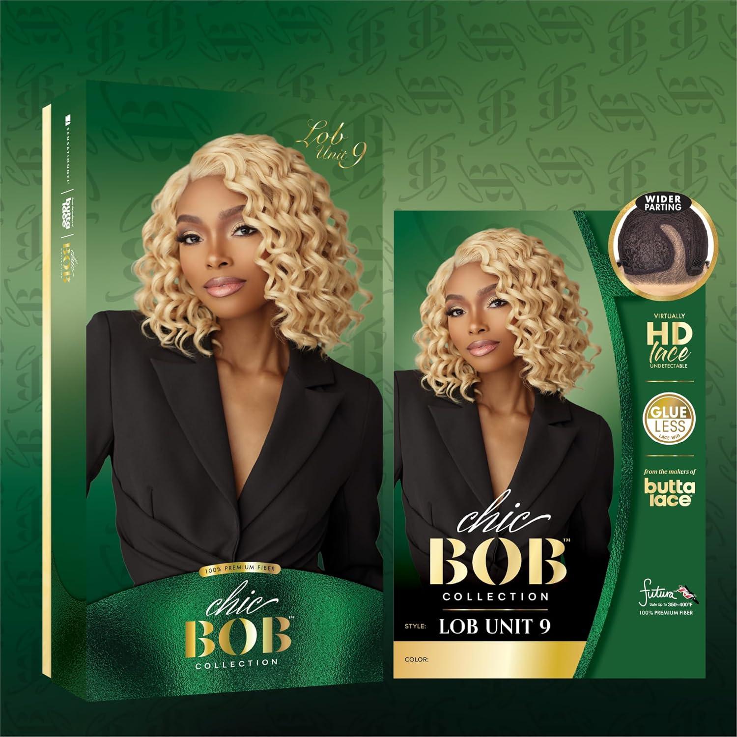 imageSensationnel Chicbob Lace Frontwig Lob Unit 9 Face Framing Glueless Wig Wide 5 Inch Deep Part Synthetic Preplucked Hairline 1 JETBLACK1 JETBLACK