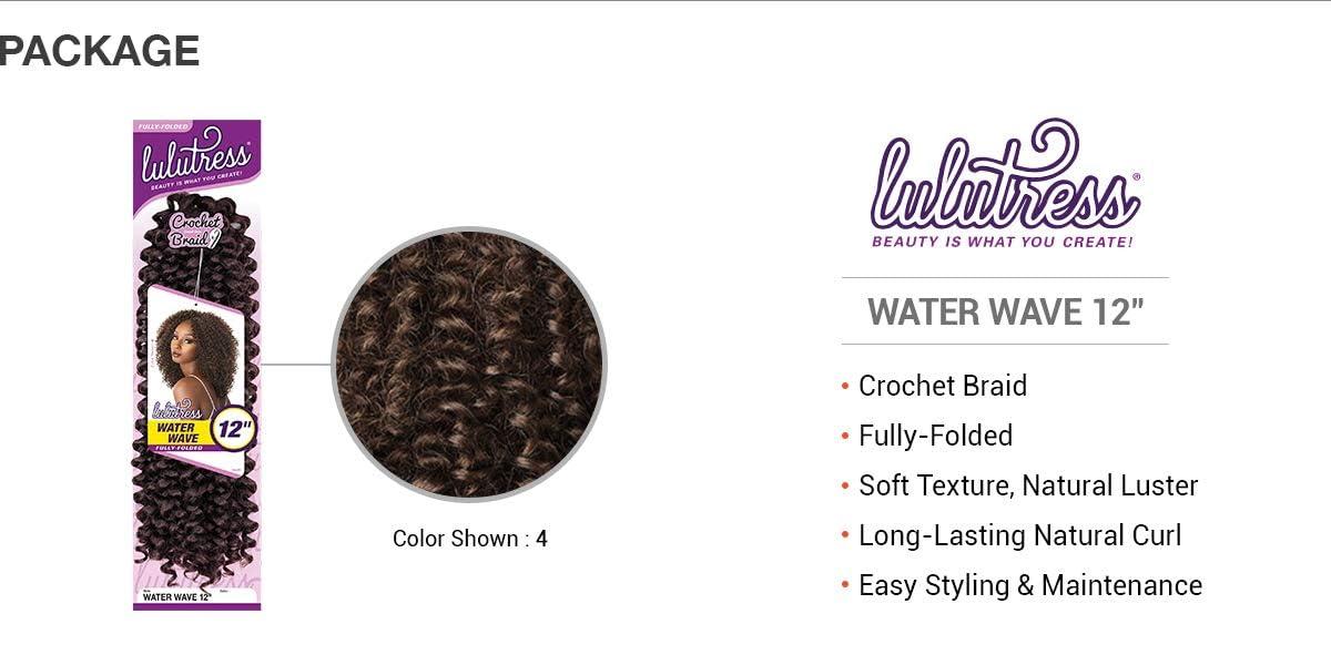 imageSensationnel Crochet Braids Lulutress Water Wave 12 1PACK 1BRED