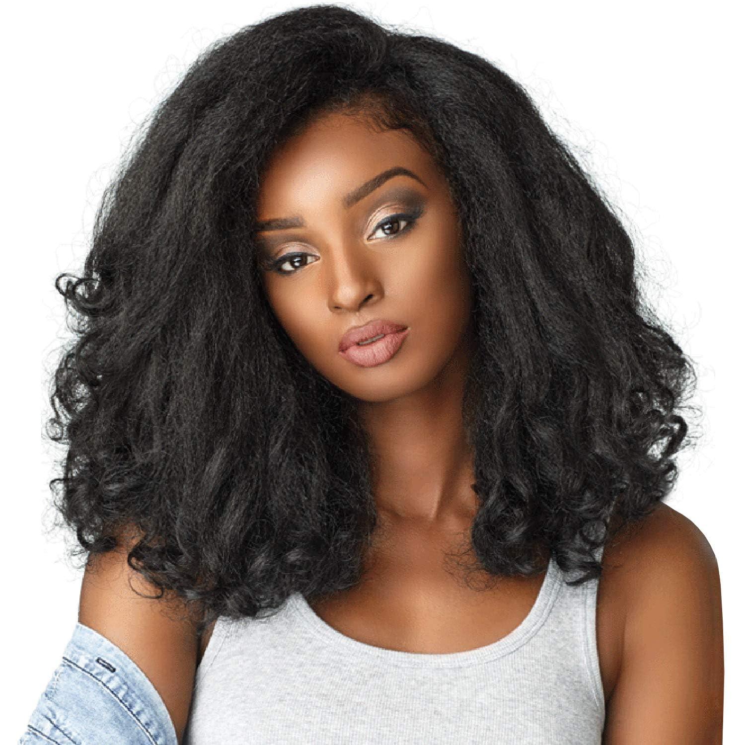 imageSensationnel Curls Kinksandco Half Wig Rain Maker Instant Weave Drawstring Cap for Natural 3C to 4C Hair Textures 1B OFFBLACK1B OFFBLACK