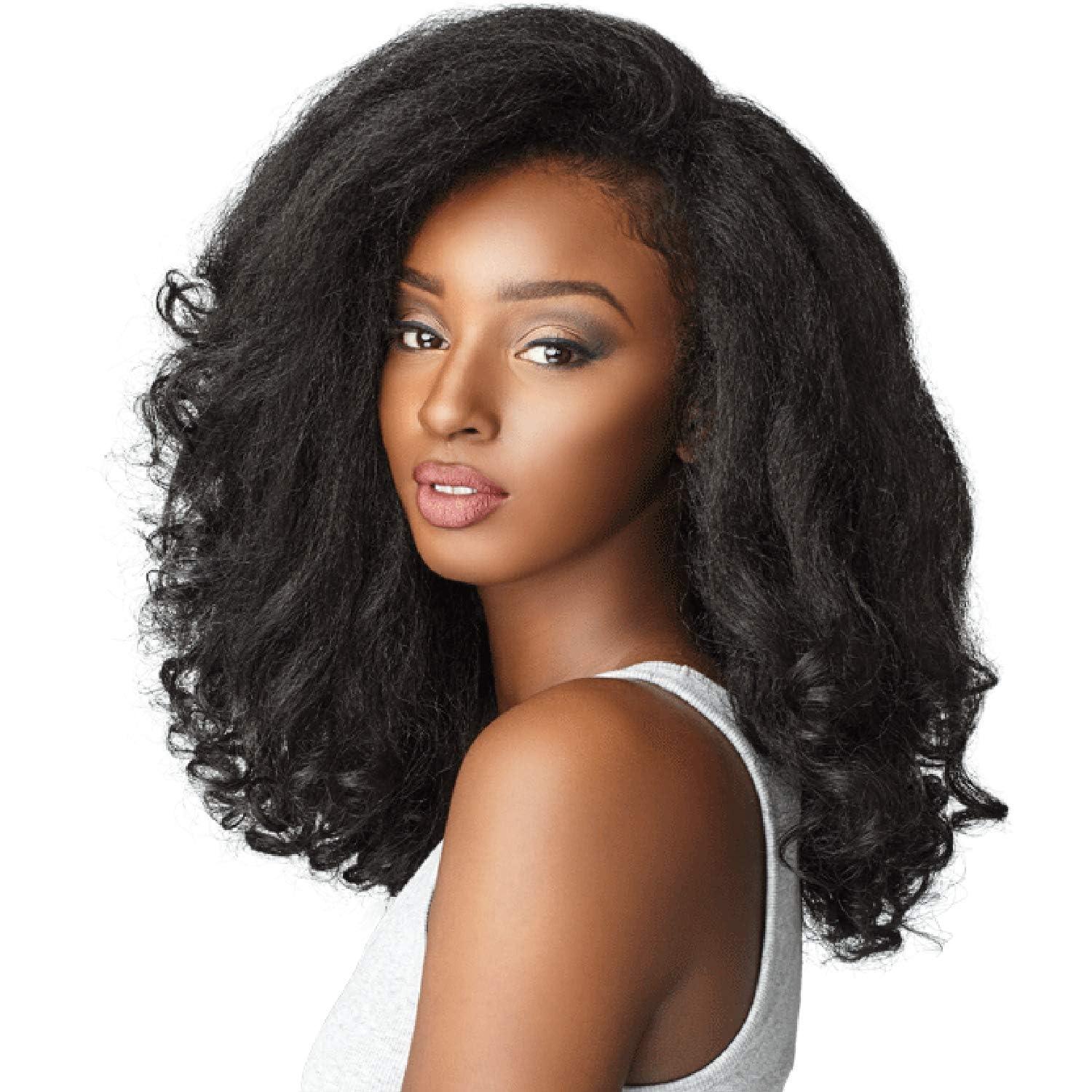 imageSensationnel Curls Kinksandco Half Wig Rain Maker Instant Weave Drawstring Cap for Natural 3C to 4C Hair Textures 1B OFFBLACK1B OFFBLACK