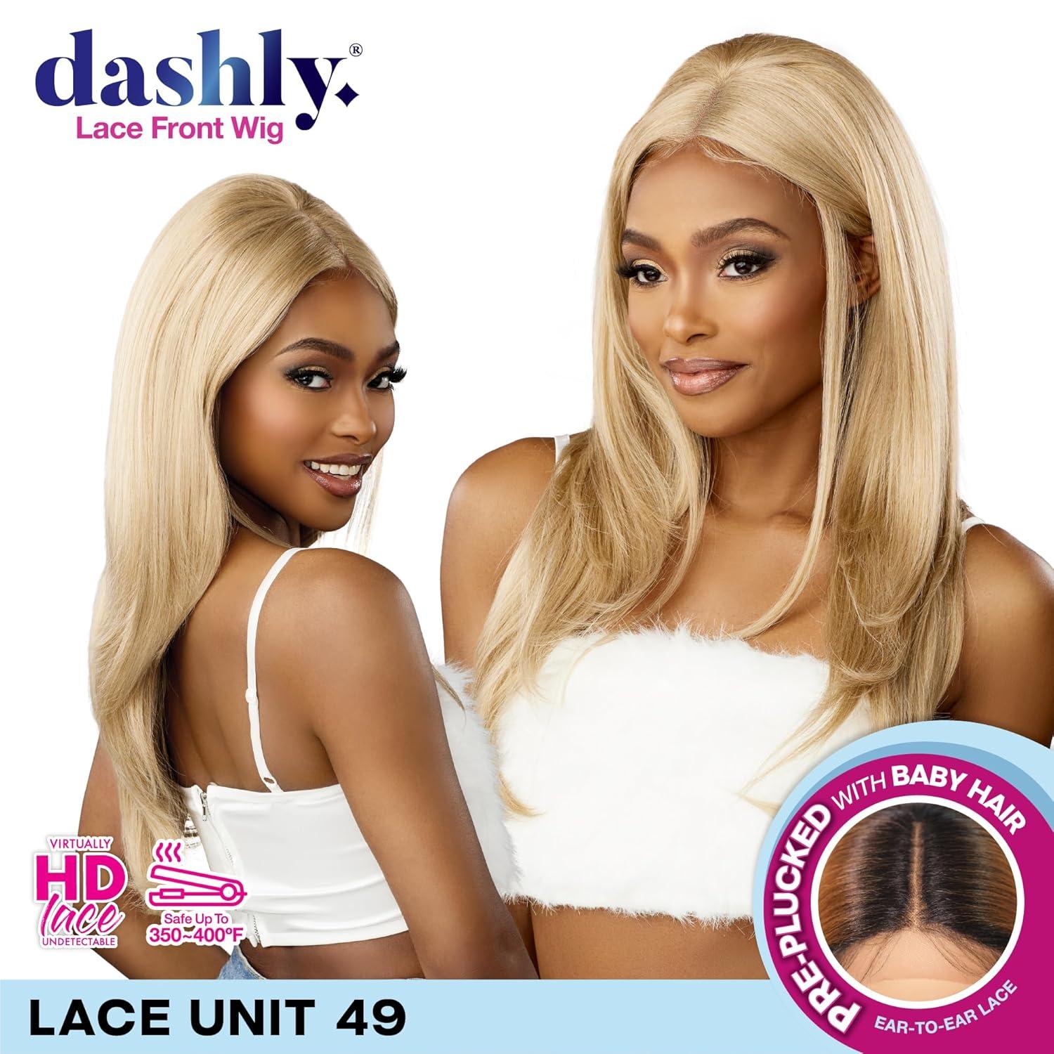 imageSensationnel Dashly Lace Front Wig Unit 49 Pre Teased Pouf Style Laceparting Ear to Ear Synthetic 1 JETBLACK1 JETBLACK