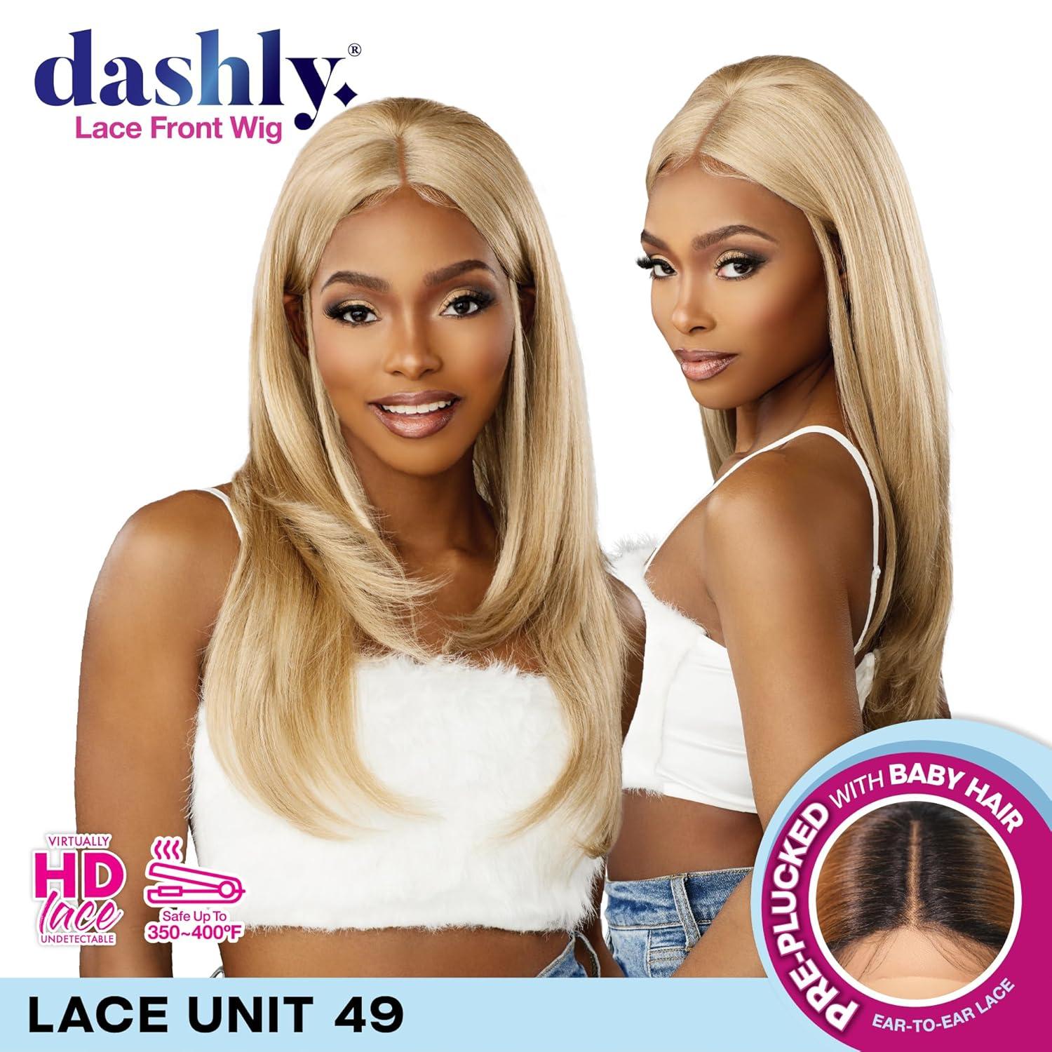 imageSensationnel Dashly Lace Front Wig Unit 49 Pre Teased Pouf Style Laceparting Ear to Ear Synthetic 1 JETBLACK1 JETBLACK