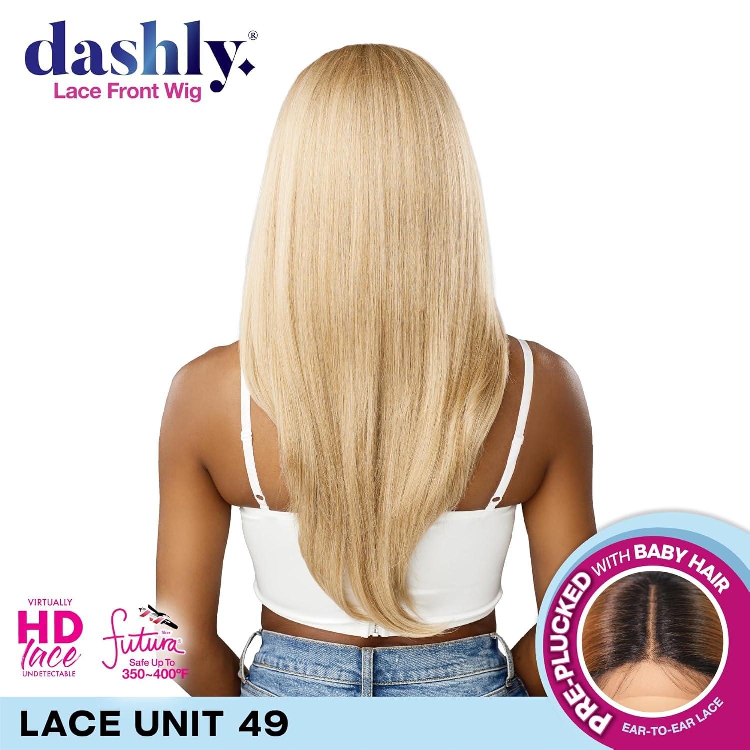 imageSensationnel Dashly Lace Front Wig Unit 49 Pre Teased Pouf Style Laceparting Ear to Ear Synthetic 1 JETBLACKBALAYAGECHOCOLATE